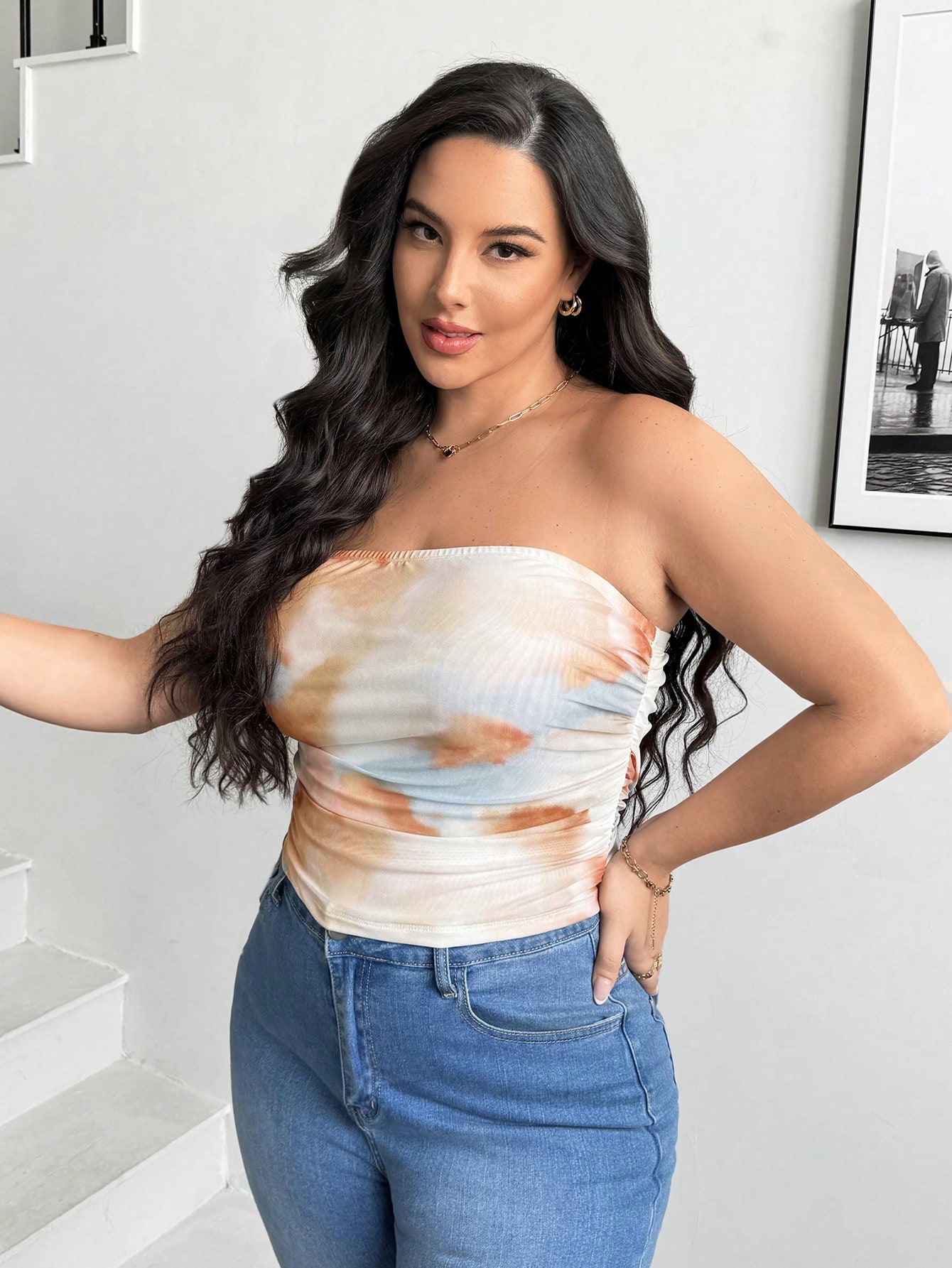 In Casual Plus Size Women Tops