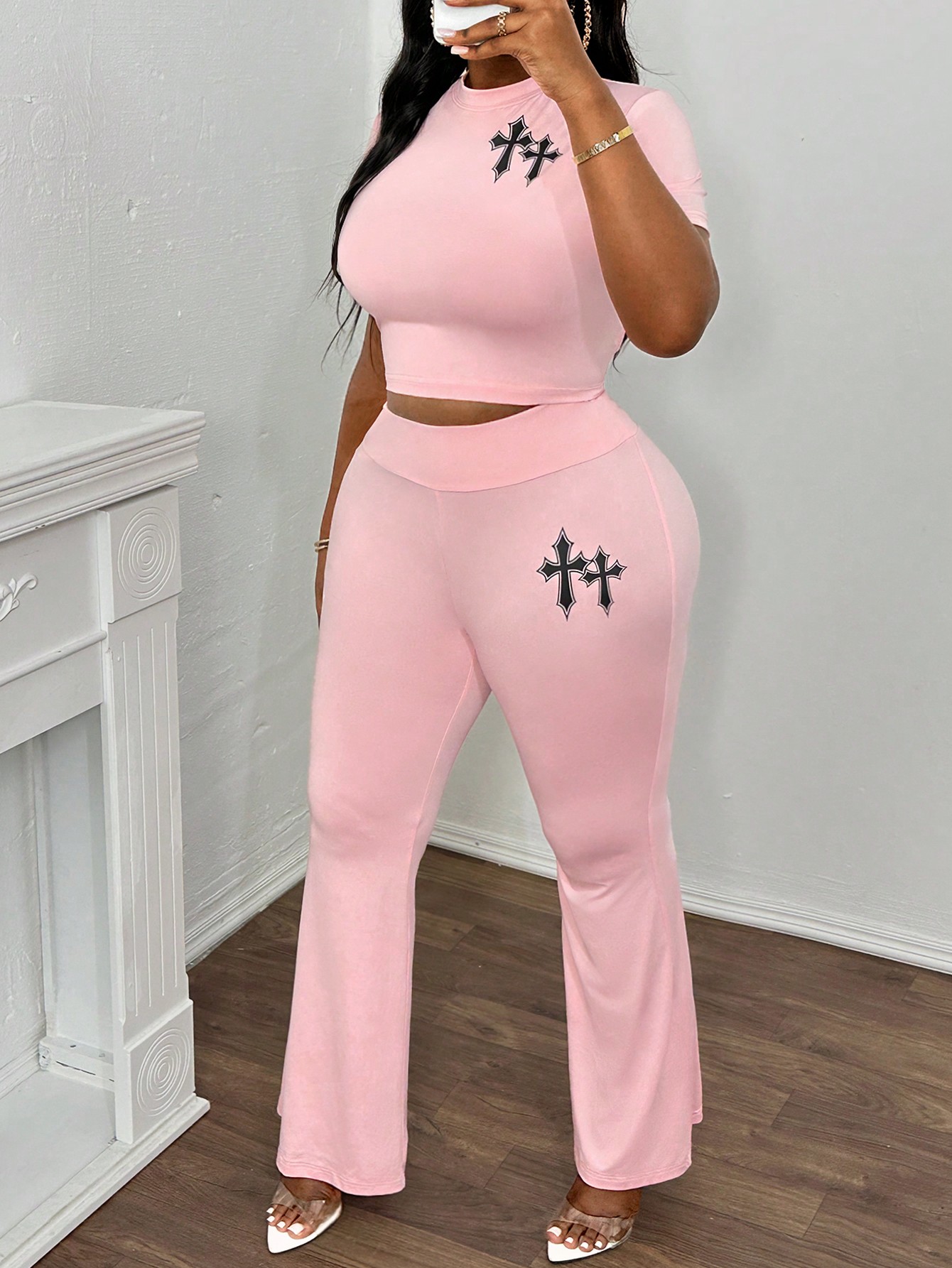 Plus Size Two piece set