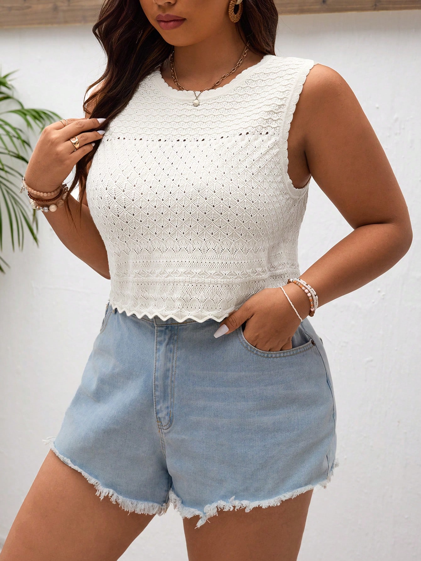 In Casual Plus Size Knit Tops