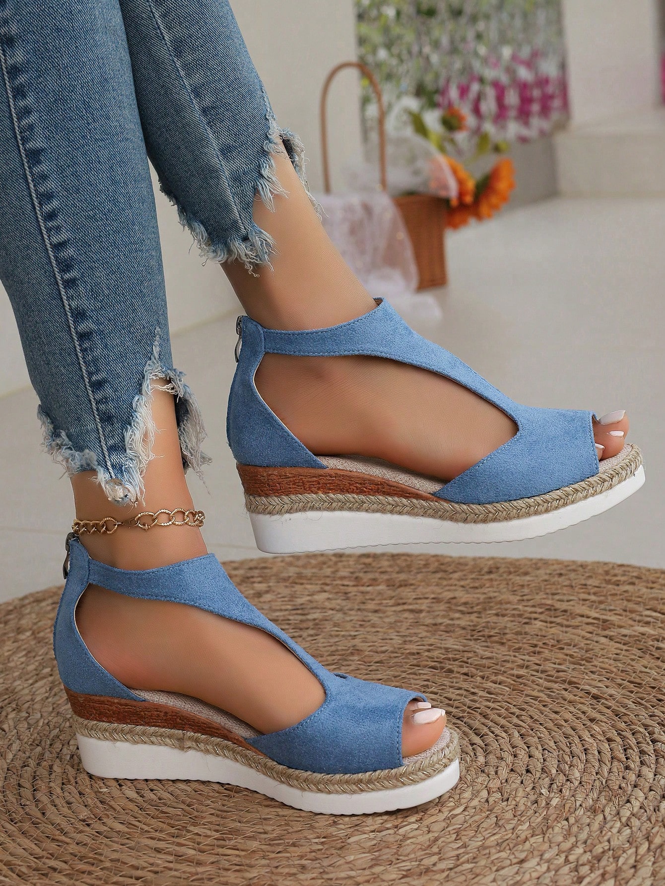 In Blue Women Platforms & Wedge Sandals