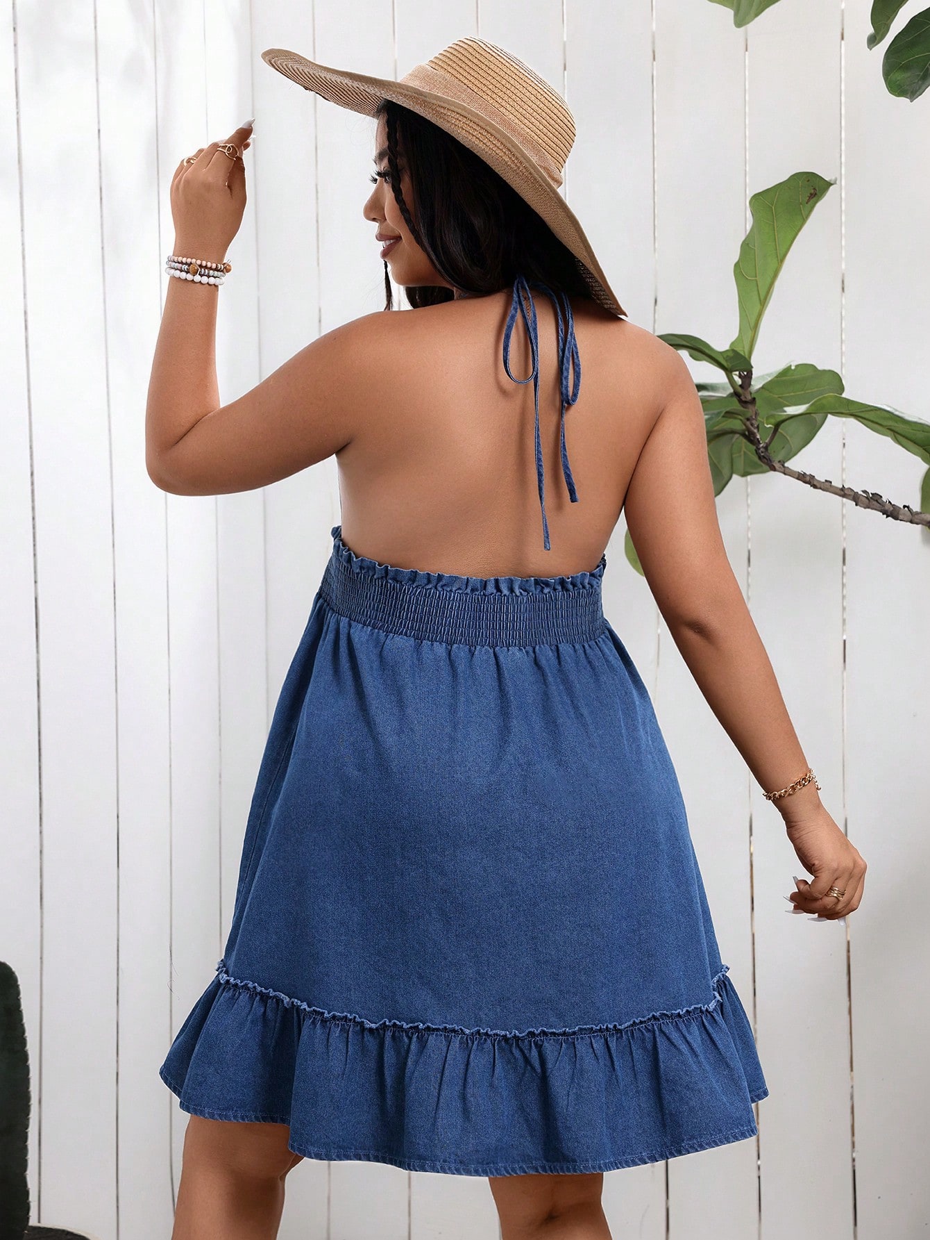 In Sexy Plus Size Denim Dresses