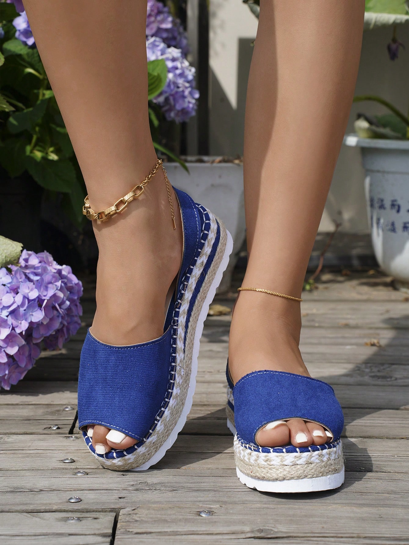 In Blue Women Platforms & Wedge Sandals