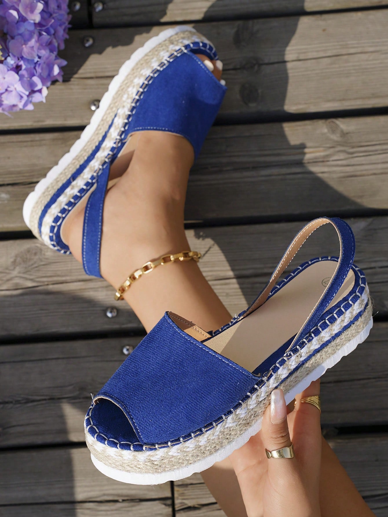 In Blue Women Platforms & Wedge Sandals