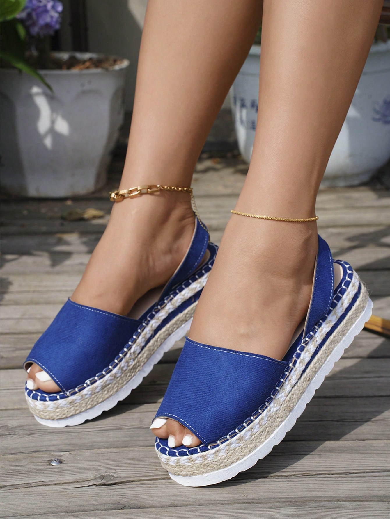 In Blue Women Platforms & Wedge Sandals