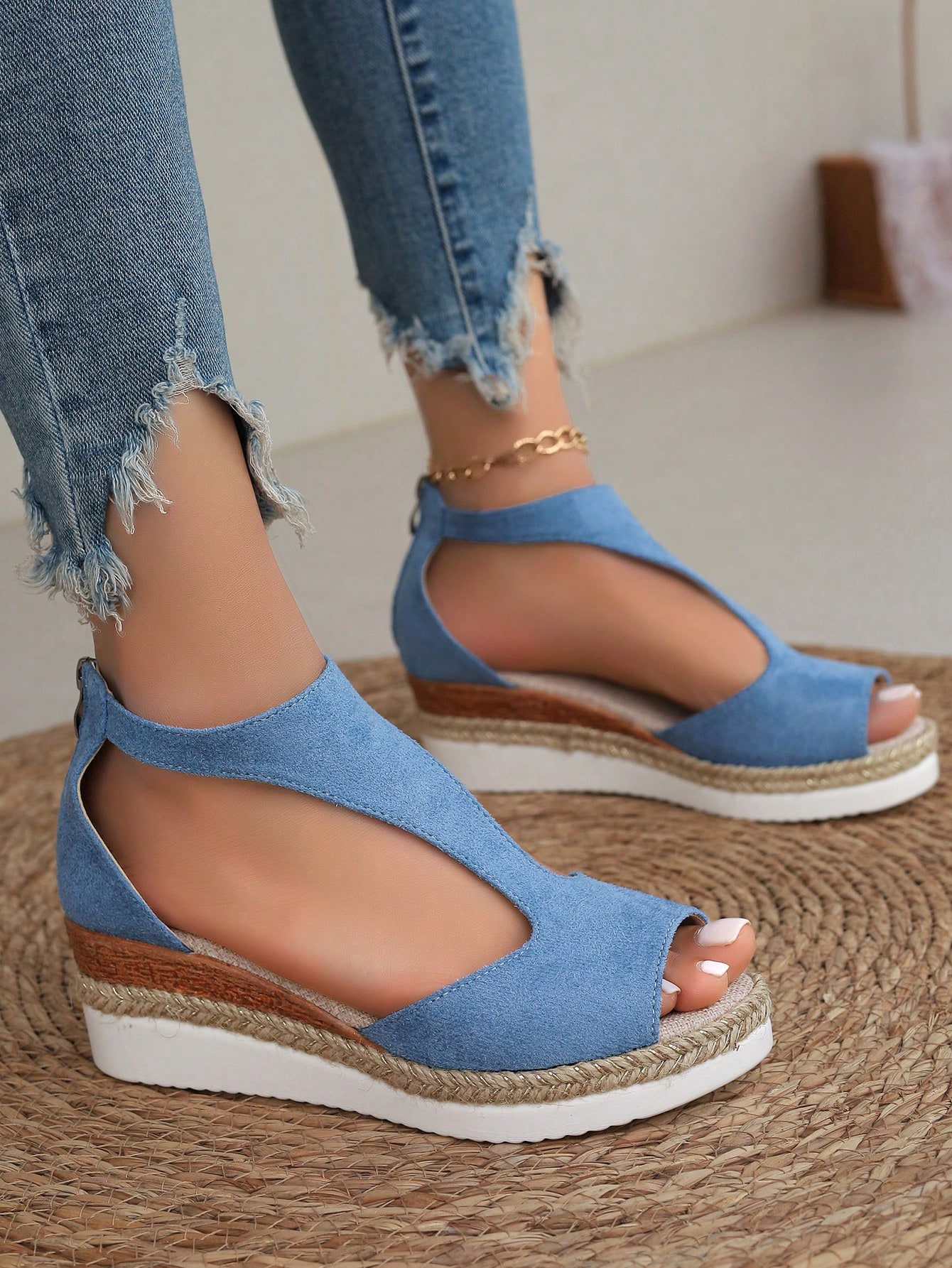 In Blue Women Platforms & Wedge Sandals