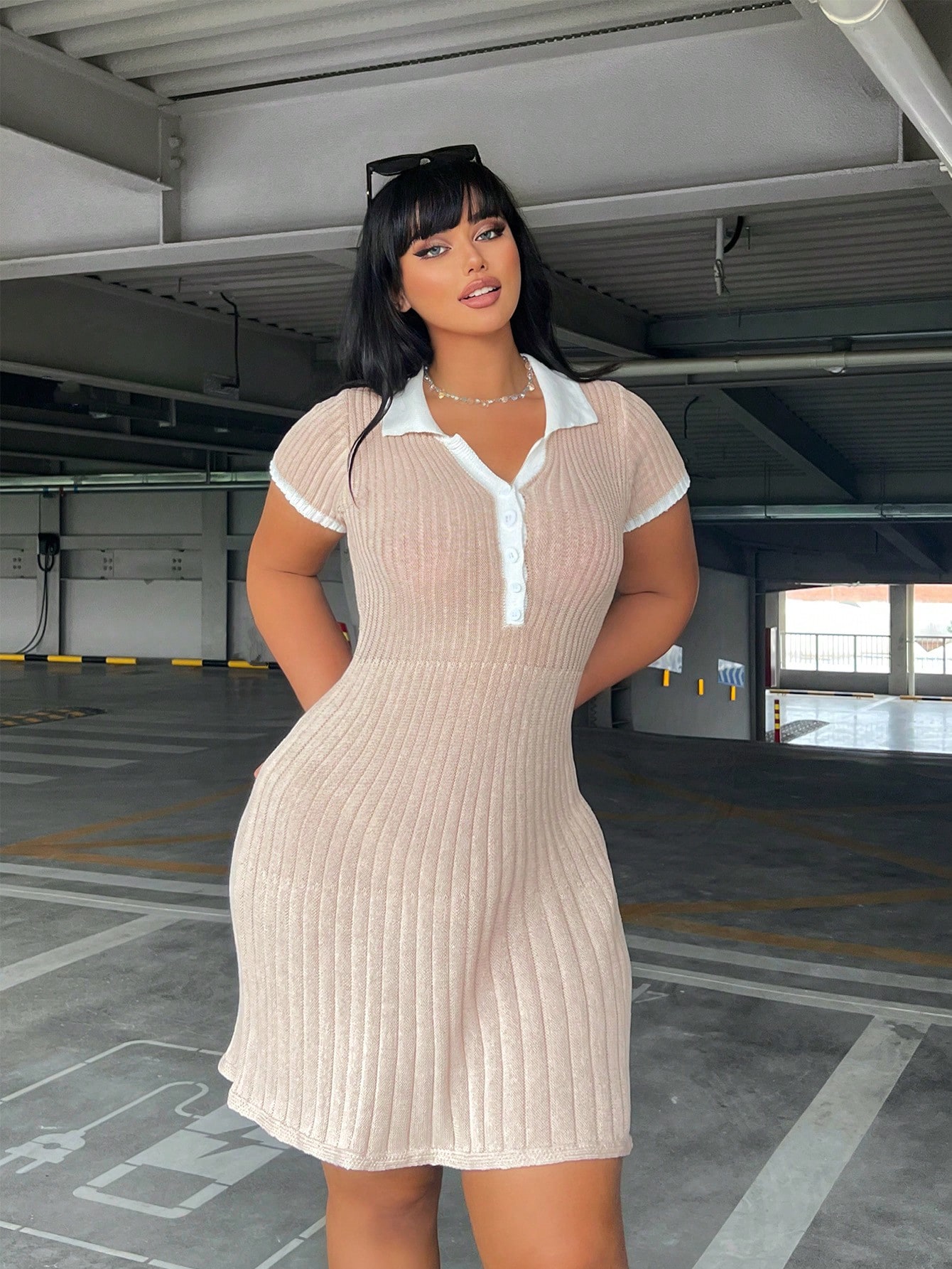 In Casual Plus Size Sweater Dresses