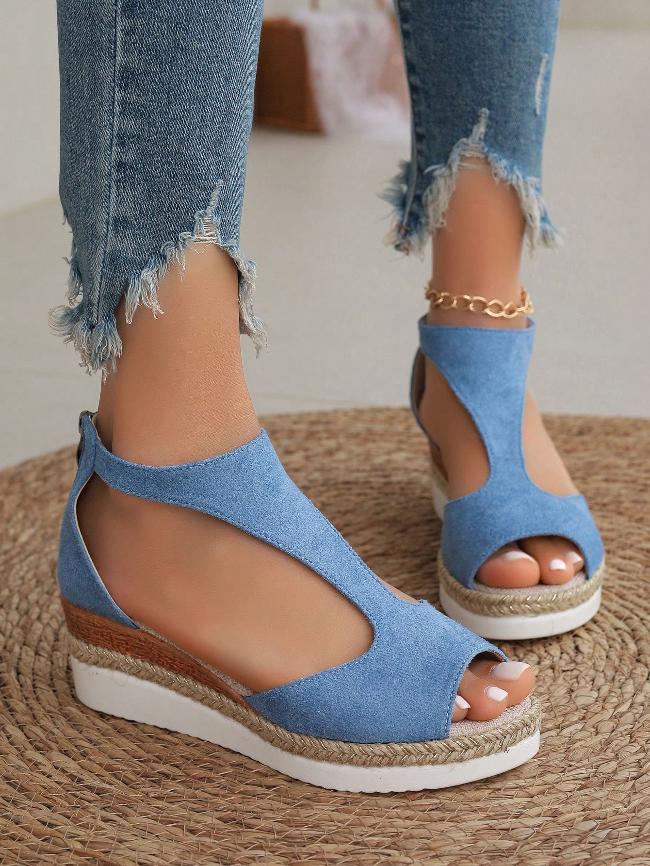 In Blue Women Platforms & Wedge Sandals