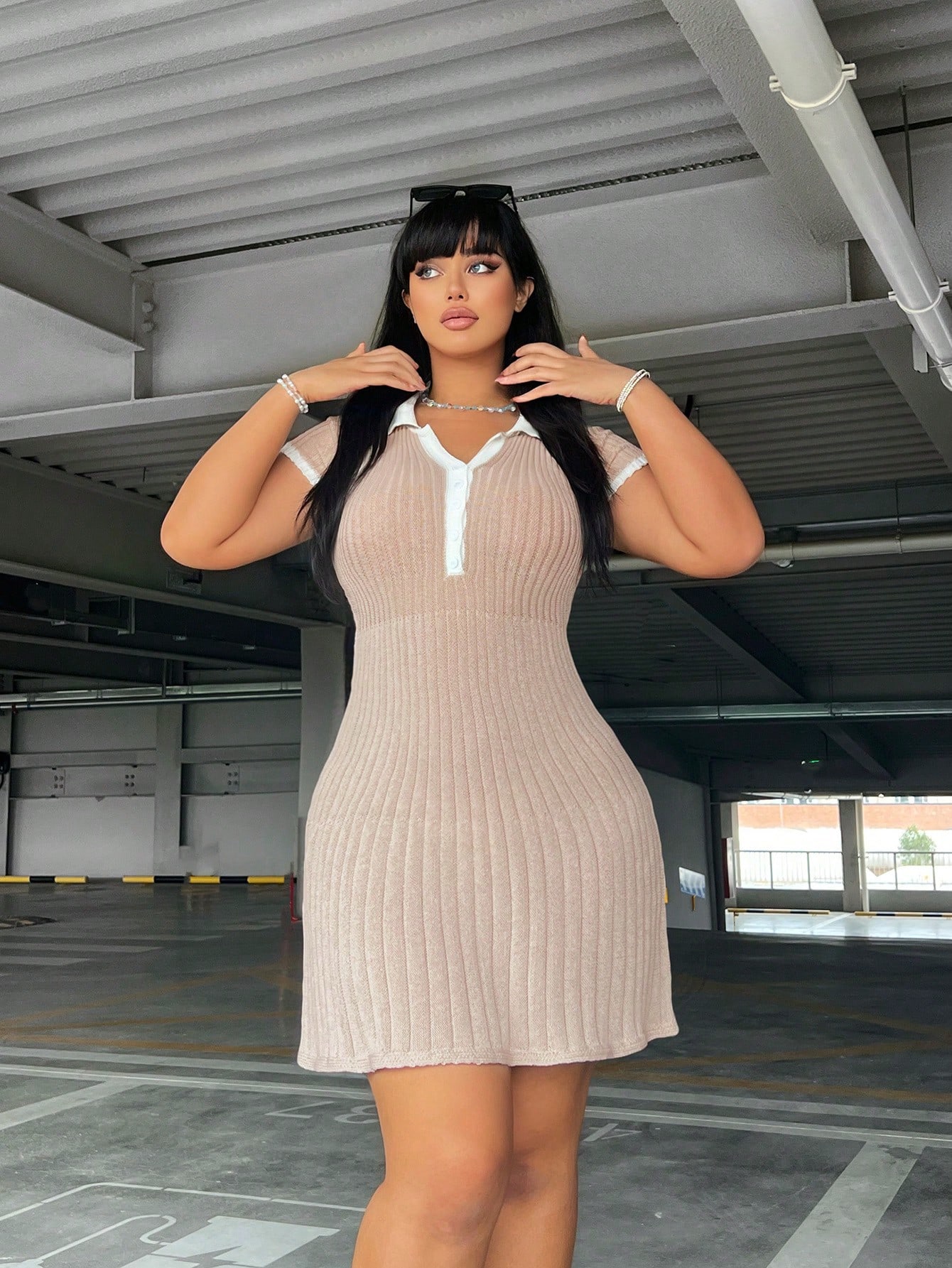 In Casual Plus Size Sweater Dresses