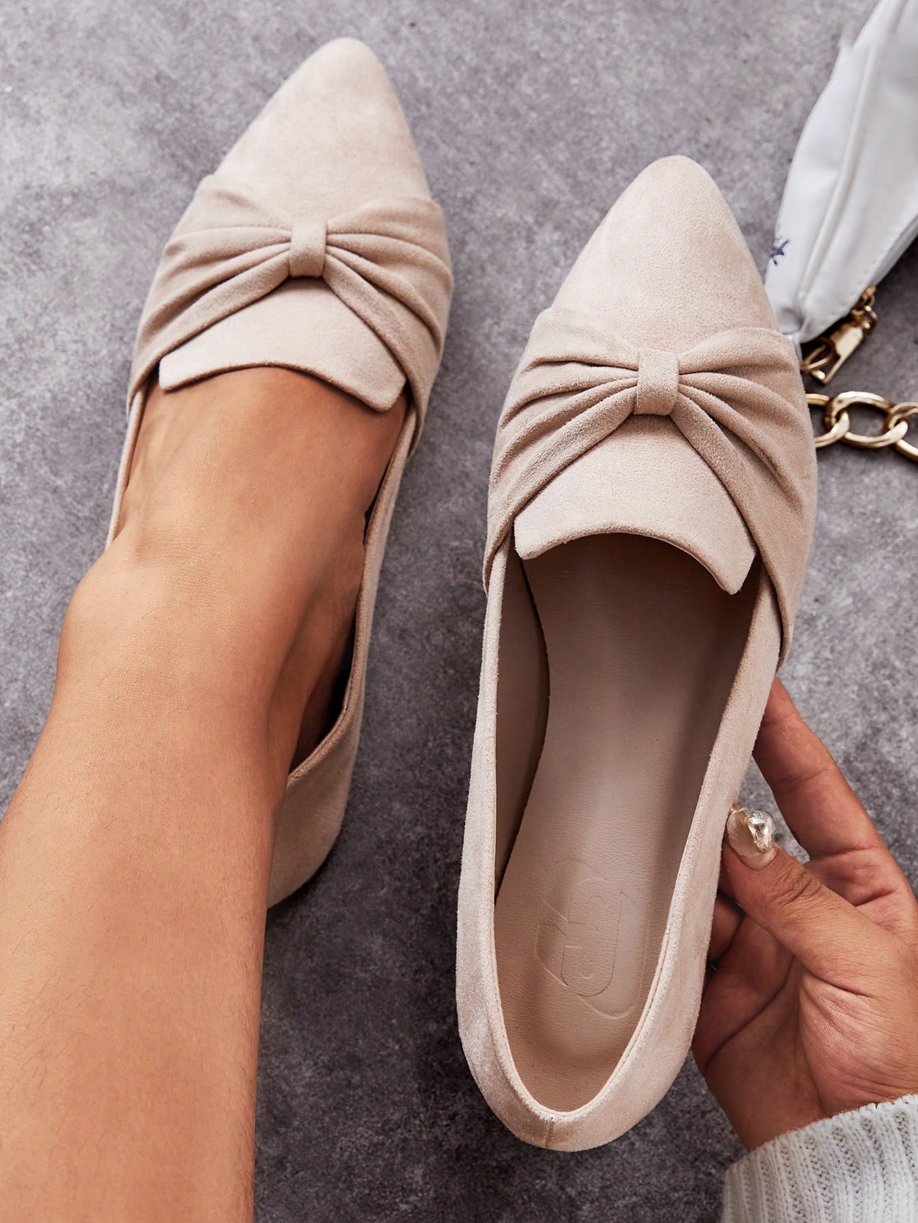 In Apricot Women Flats