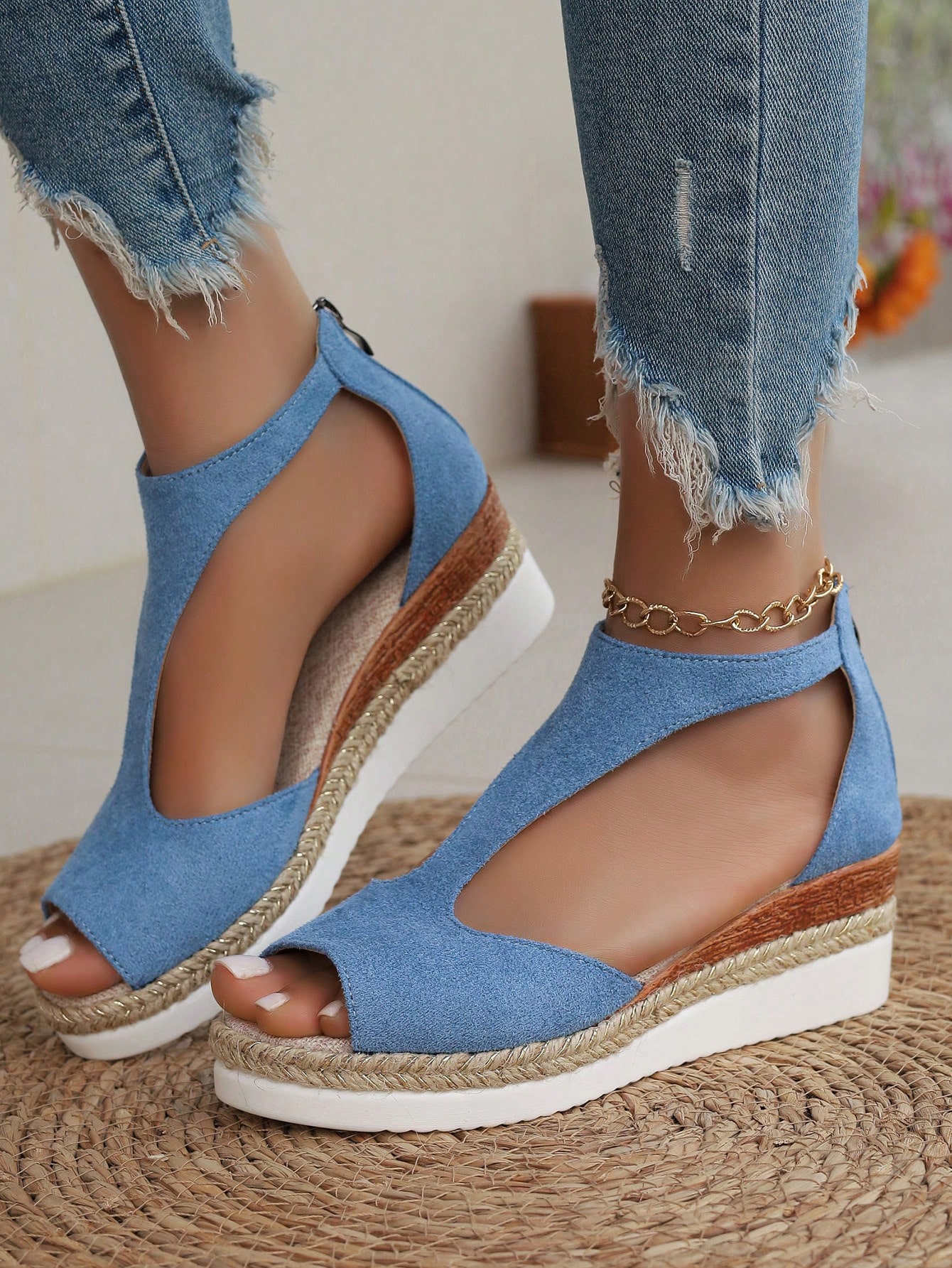 In Blue Women Platforms & Wedge Sandals