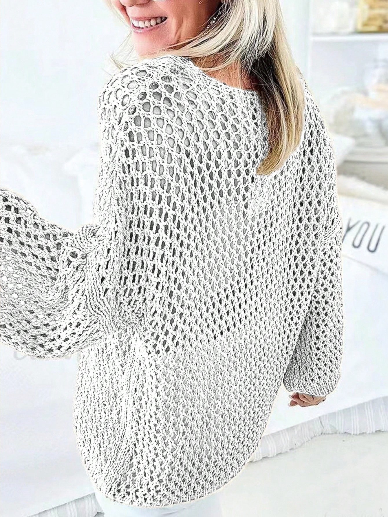 In White Plus Size Sweaters