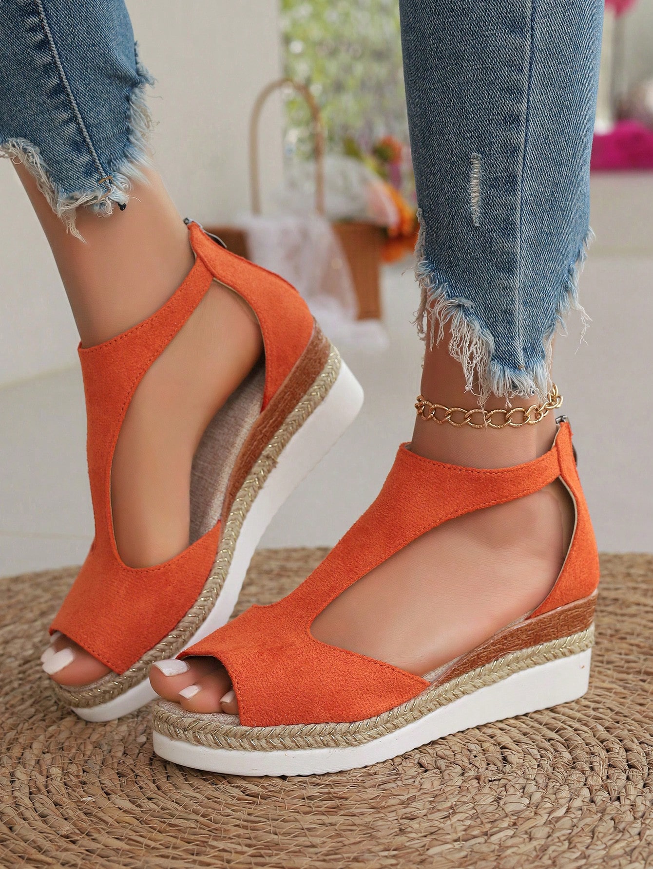 In Orange Women Platforms & Wedge Sandals