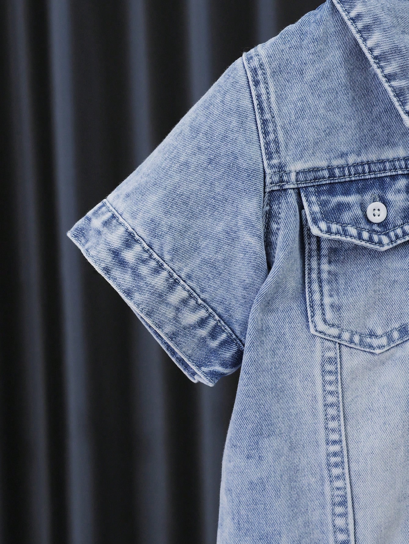 Young Boys Denim Two-piece Outfits