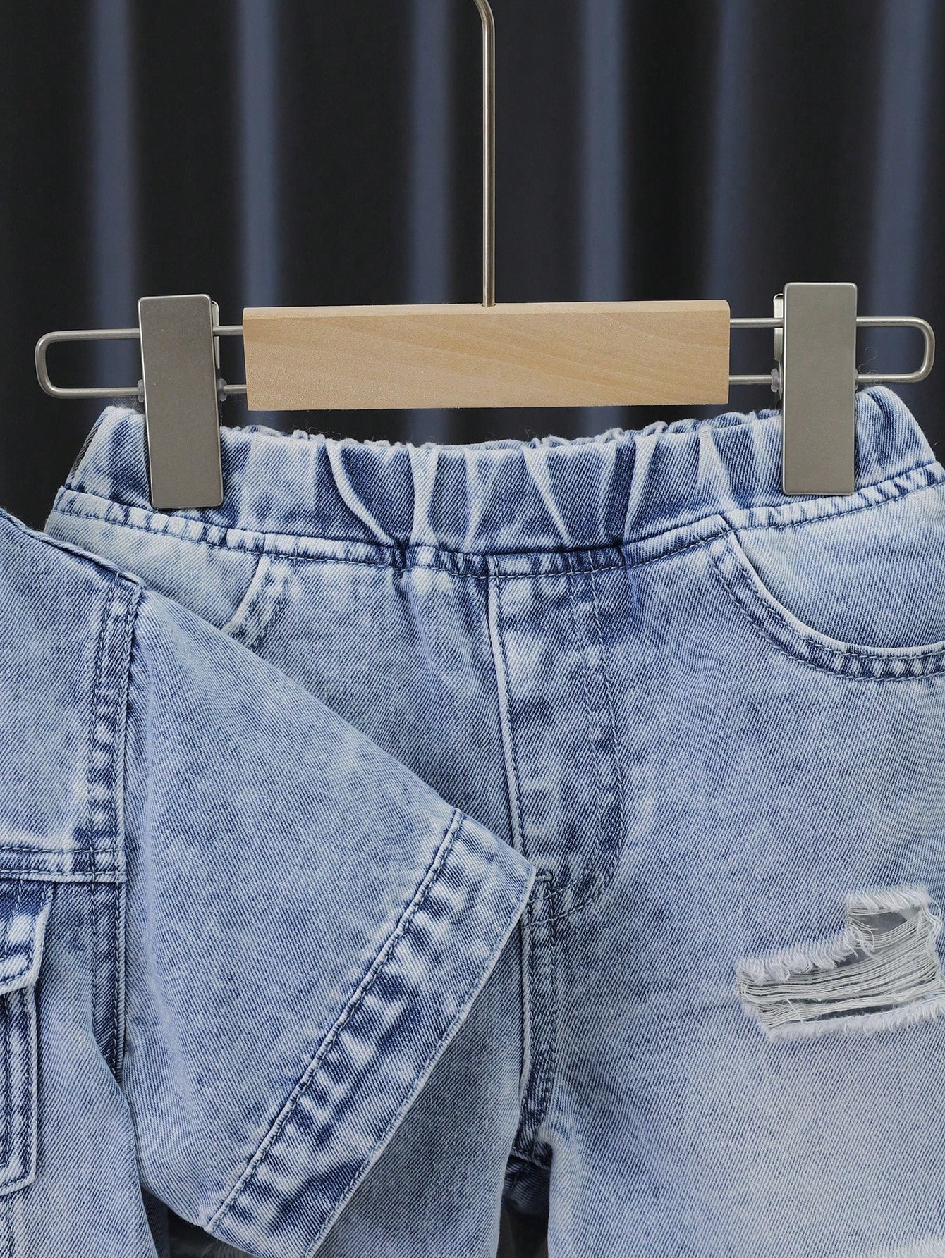 Young Boys Denim Two-piece Outfits