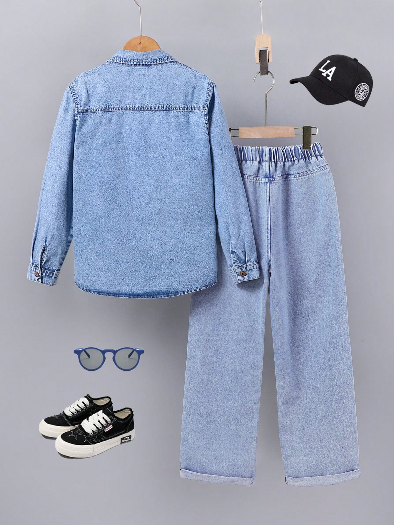 Tween Boys Denim Two-piece Outfits