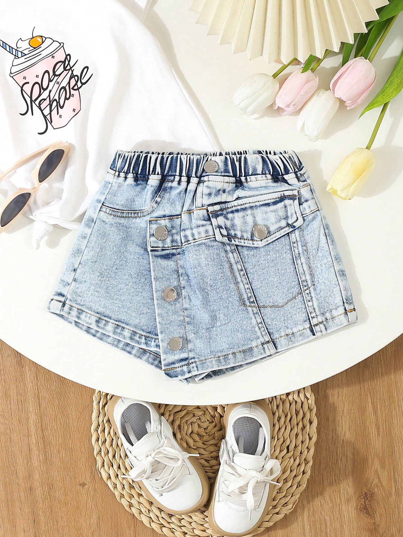 Young Girls Denim Shorts