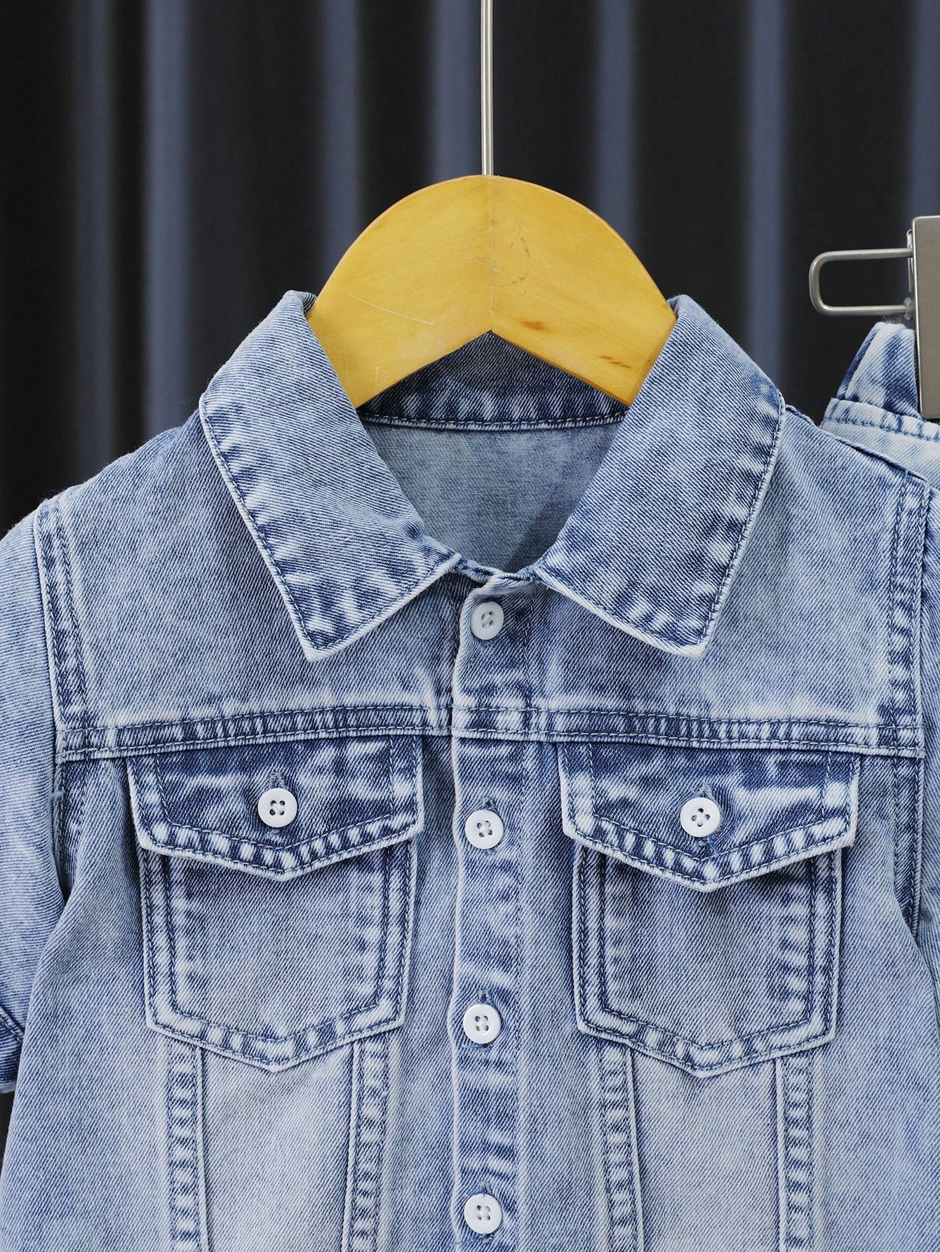 Young Boys Denim Two-piece Outfits