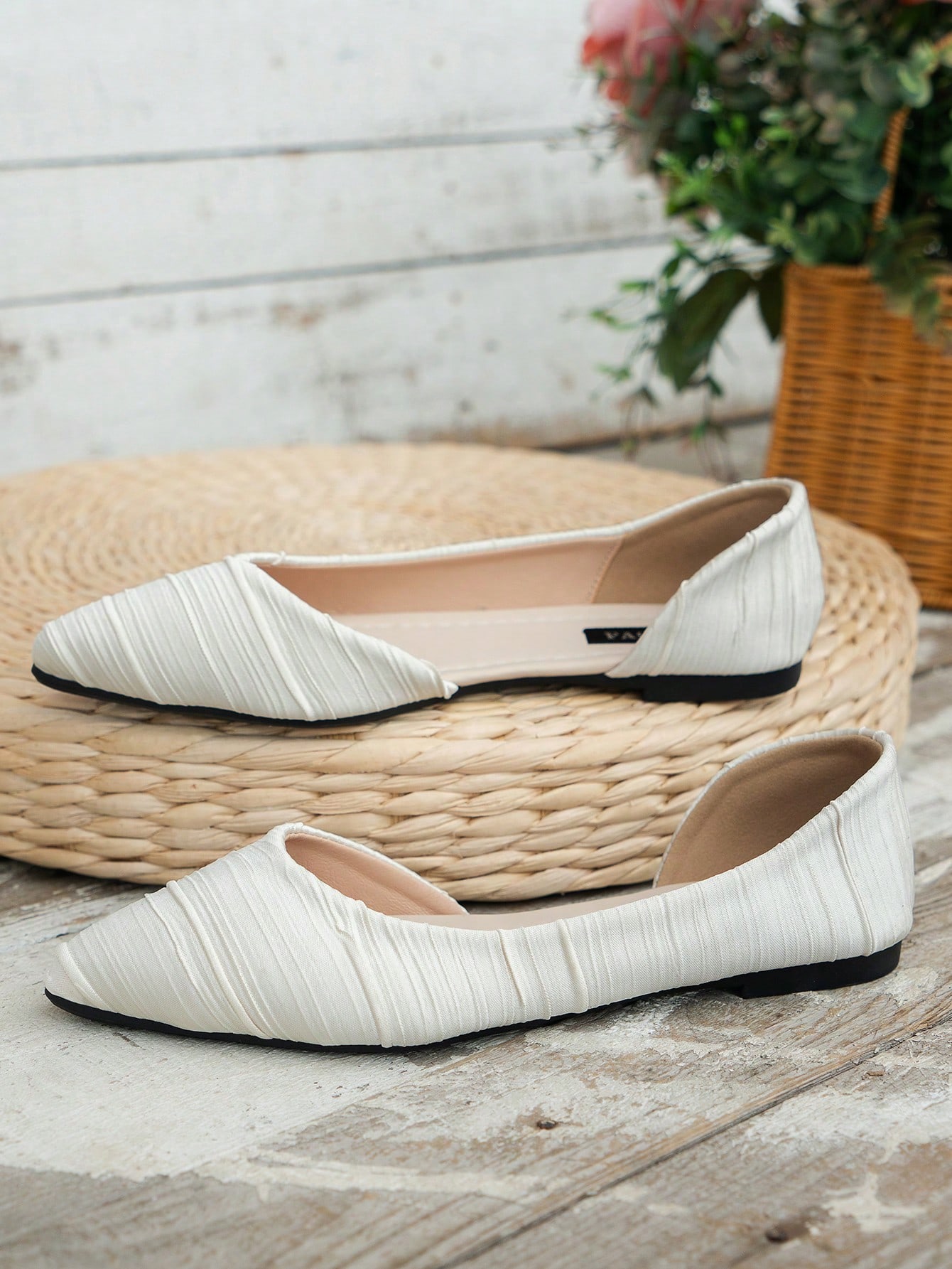 In Beige Women Flats