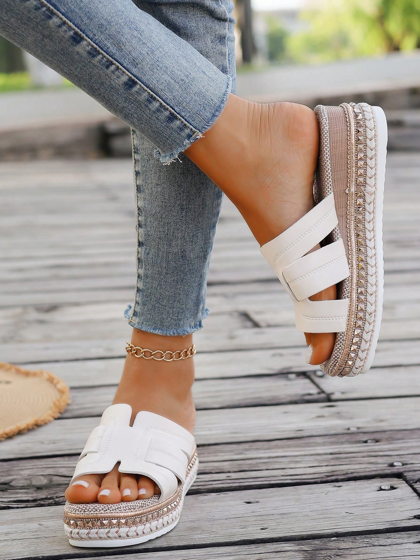 In Beige Women Platforms & Wedge Sandals