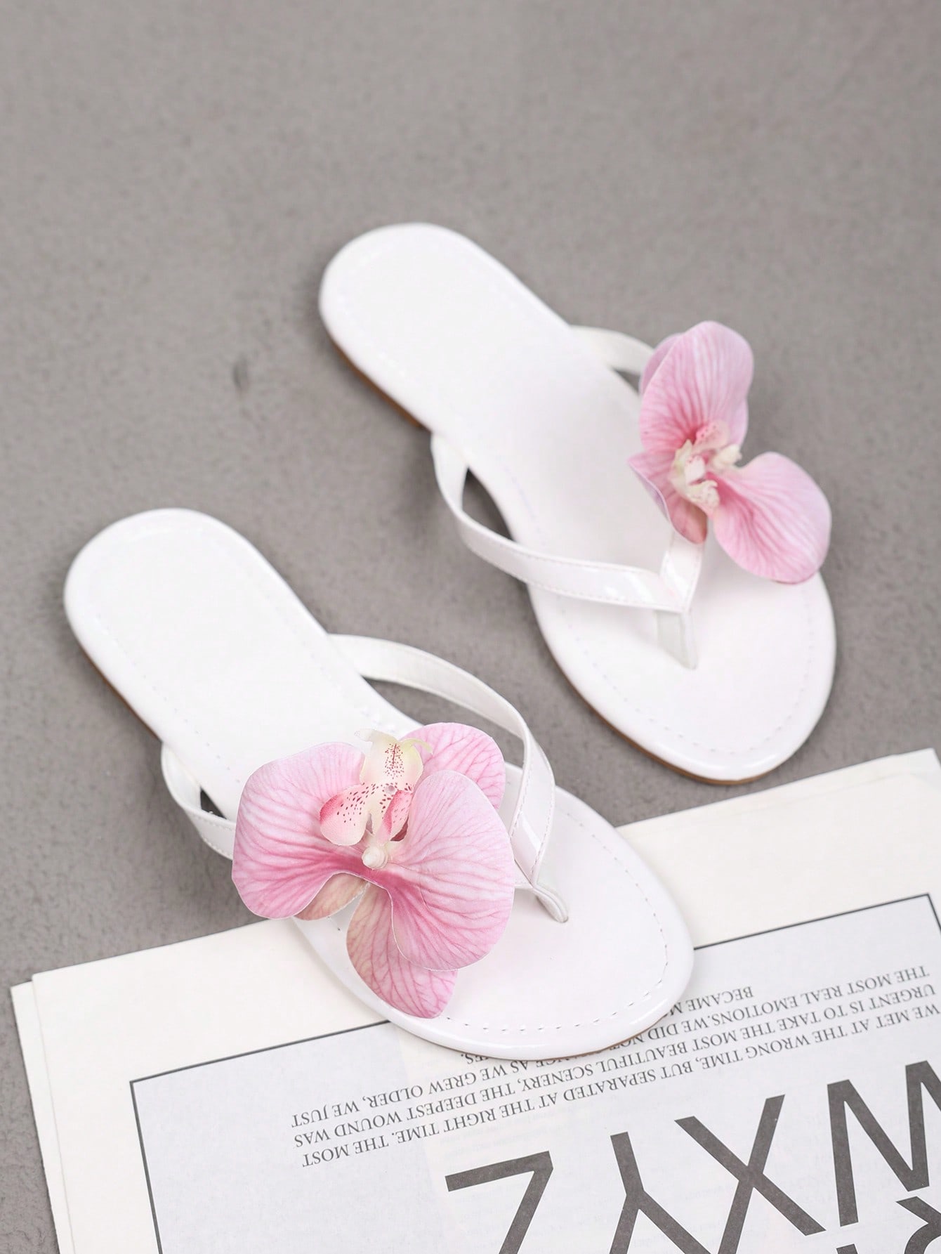 In White Women Flat Sandals