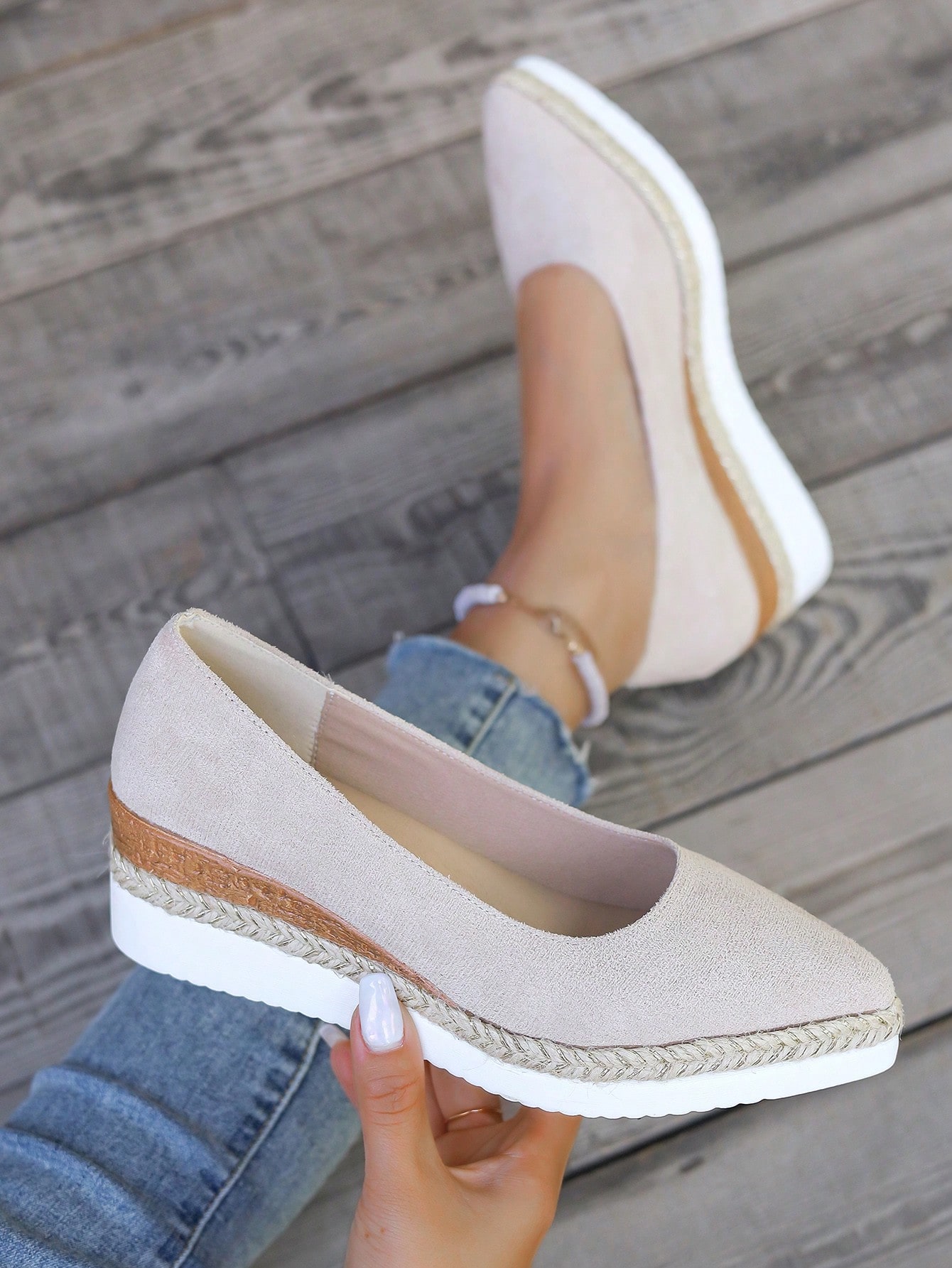 In Apricot Women Wedges & Flatform