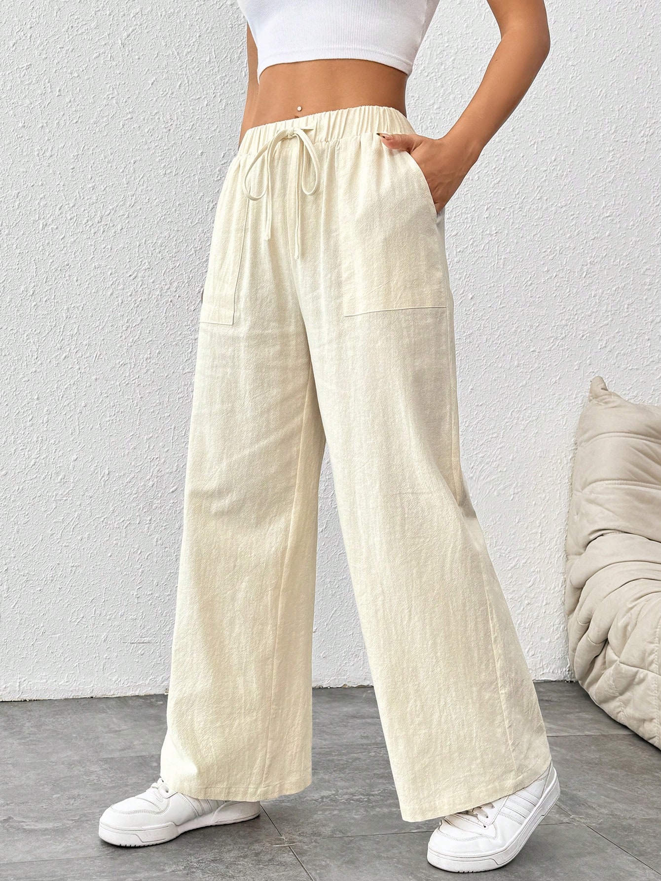 In Beige Women Pants