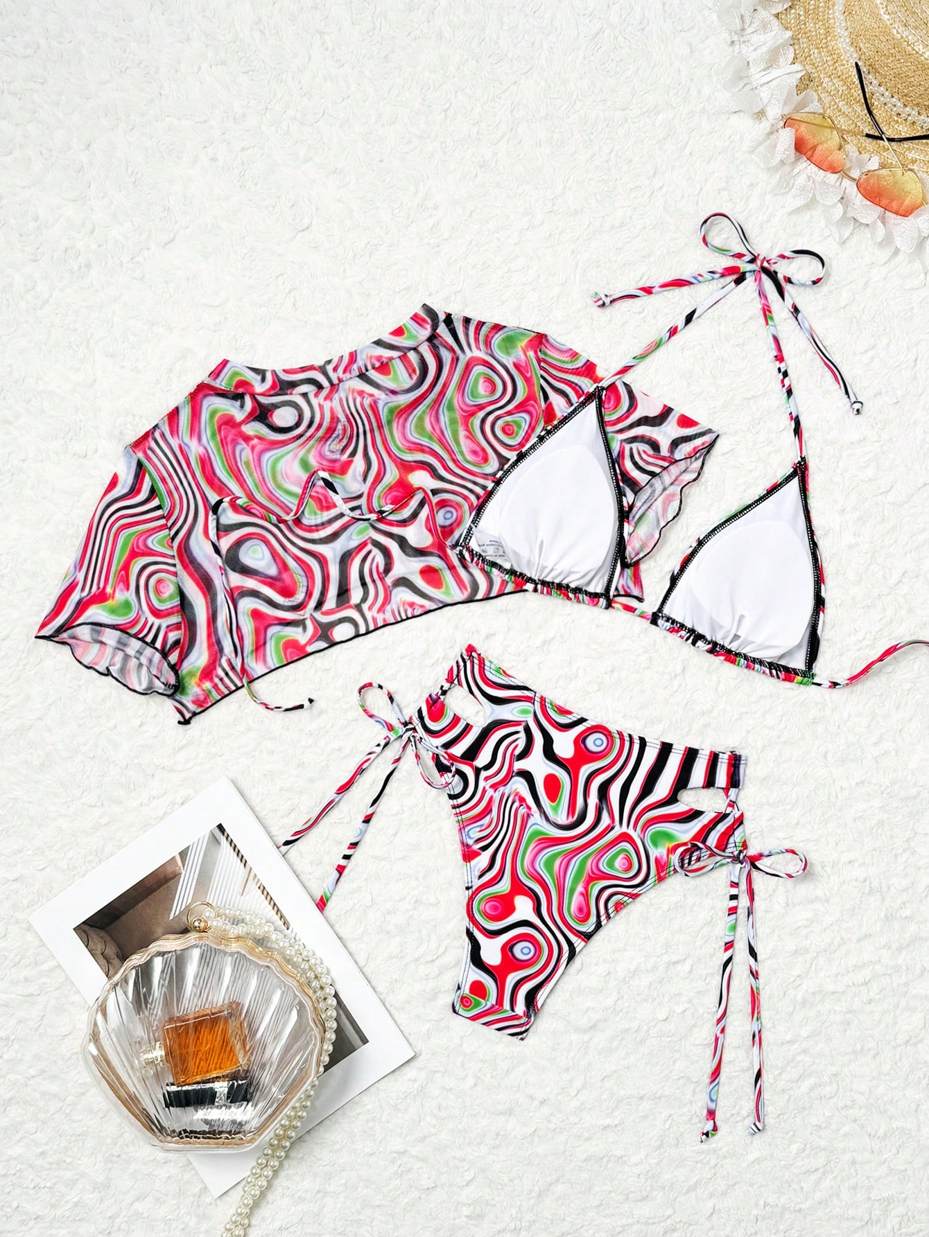 In Short Sleeve Women Bikini Sets