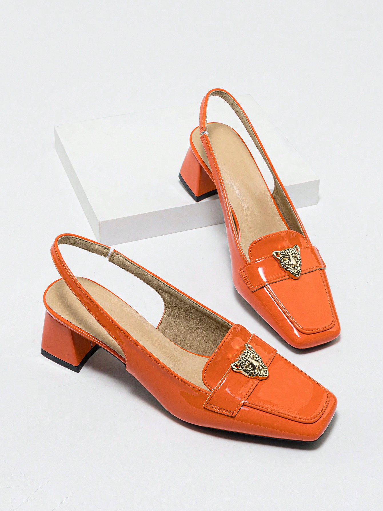 In Orange Women Pumps