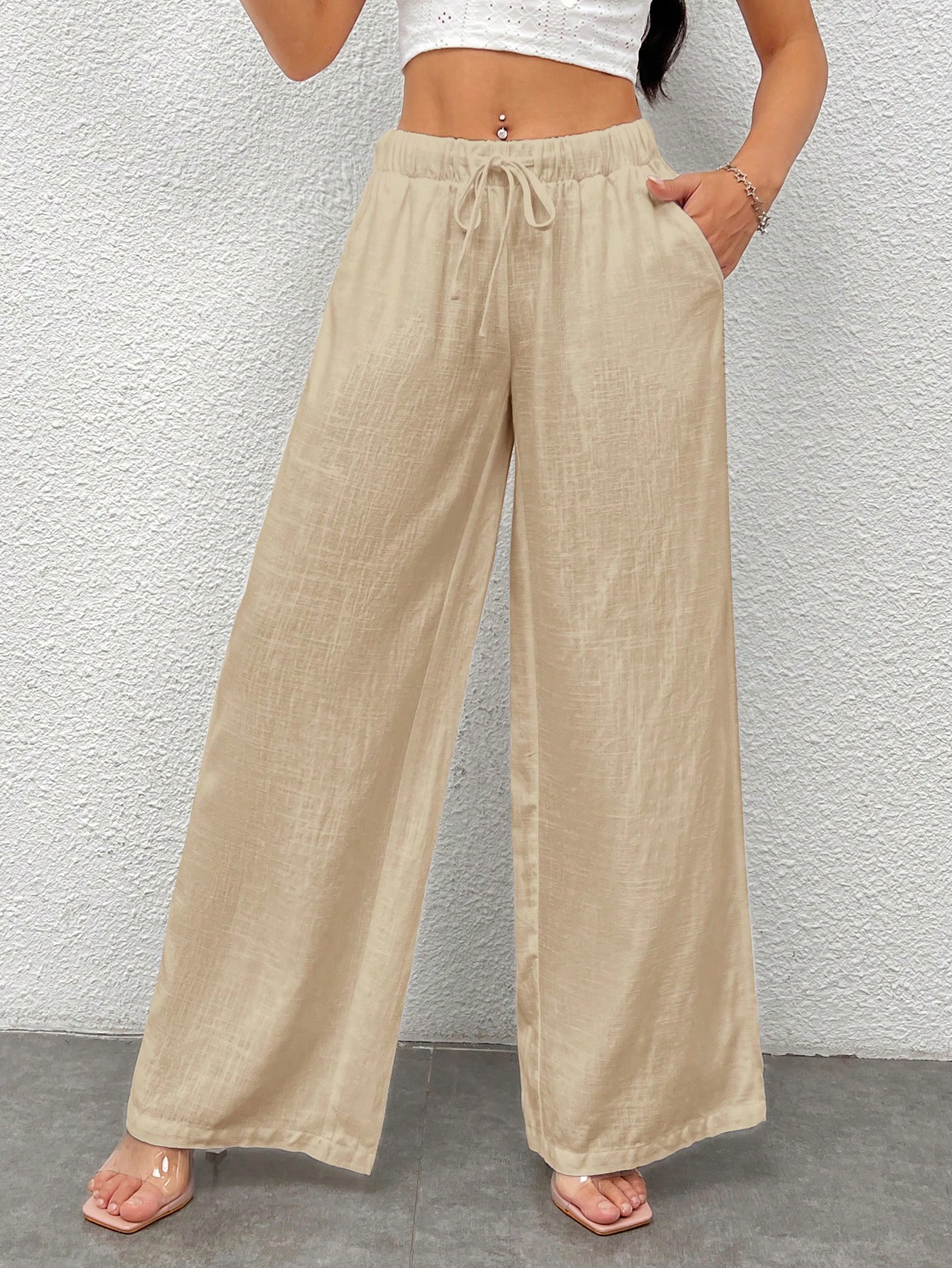 In Beige Women Pants