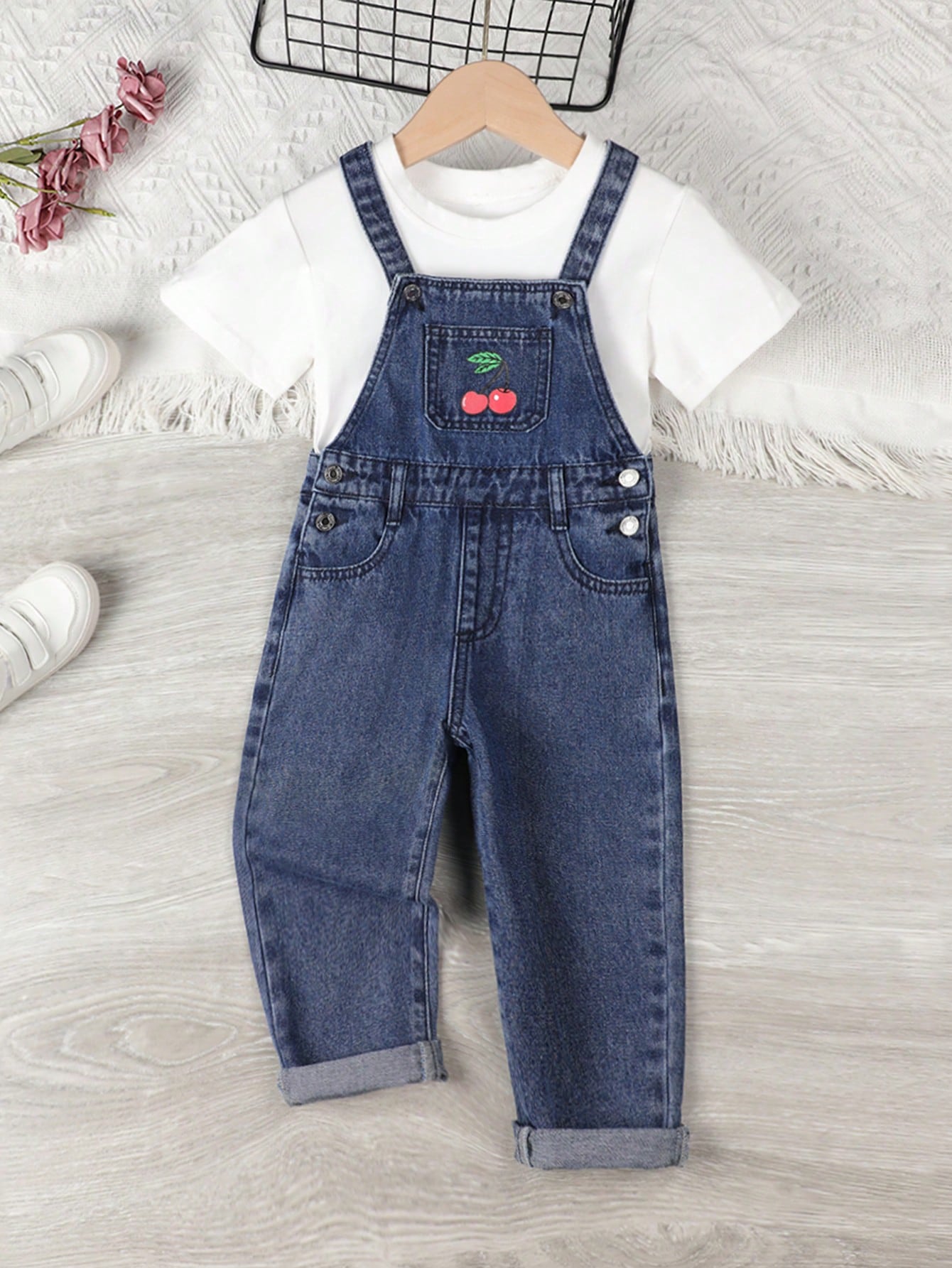 Young Girls Denim Overalls & Jumpsuits