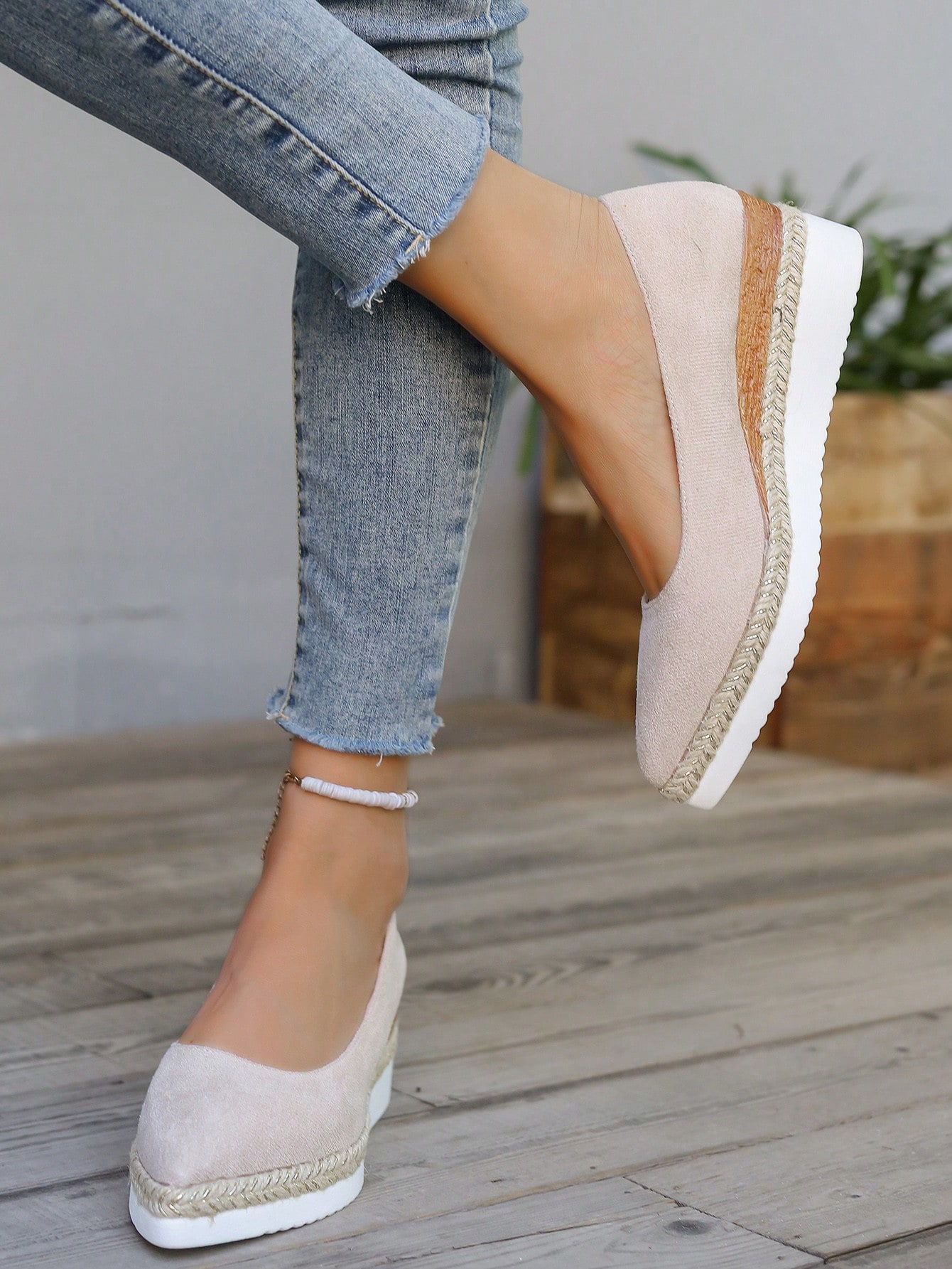 In Apricot Women Wedges & Flatform