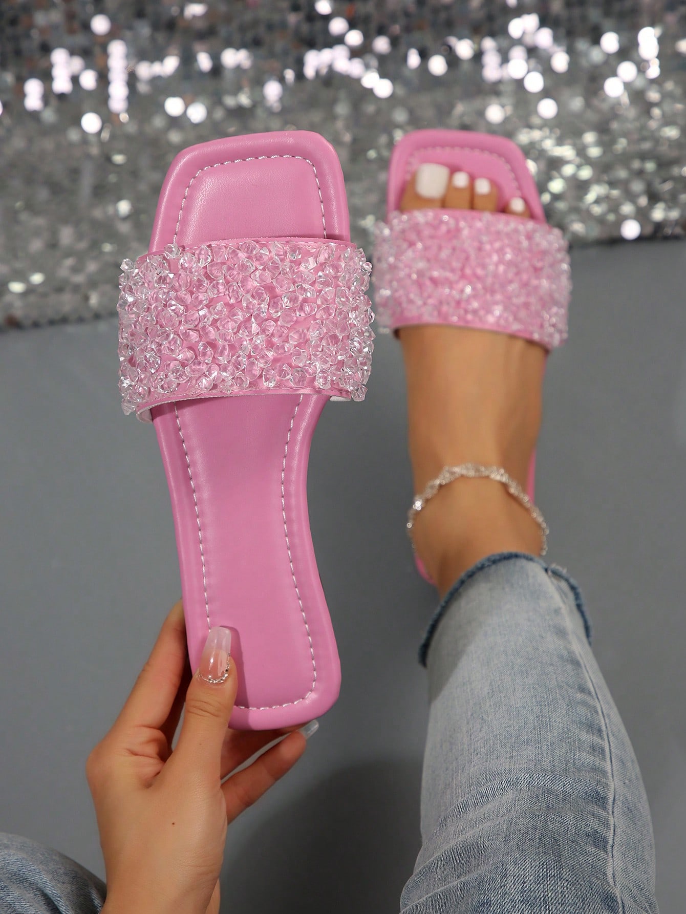 In Pink Women Flat Sandals