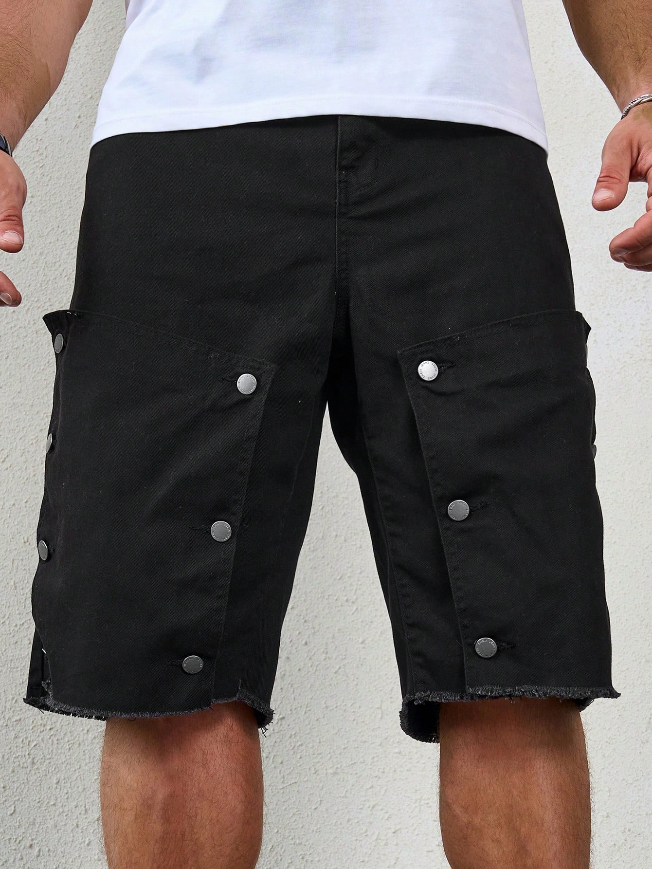 Men Plus Size Denim Shorts