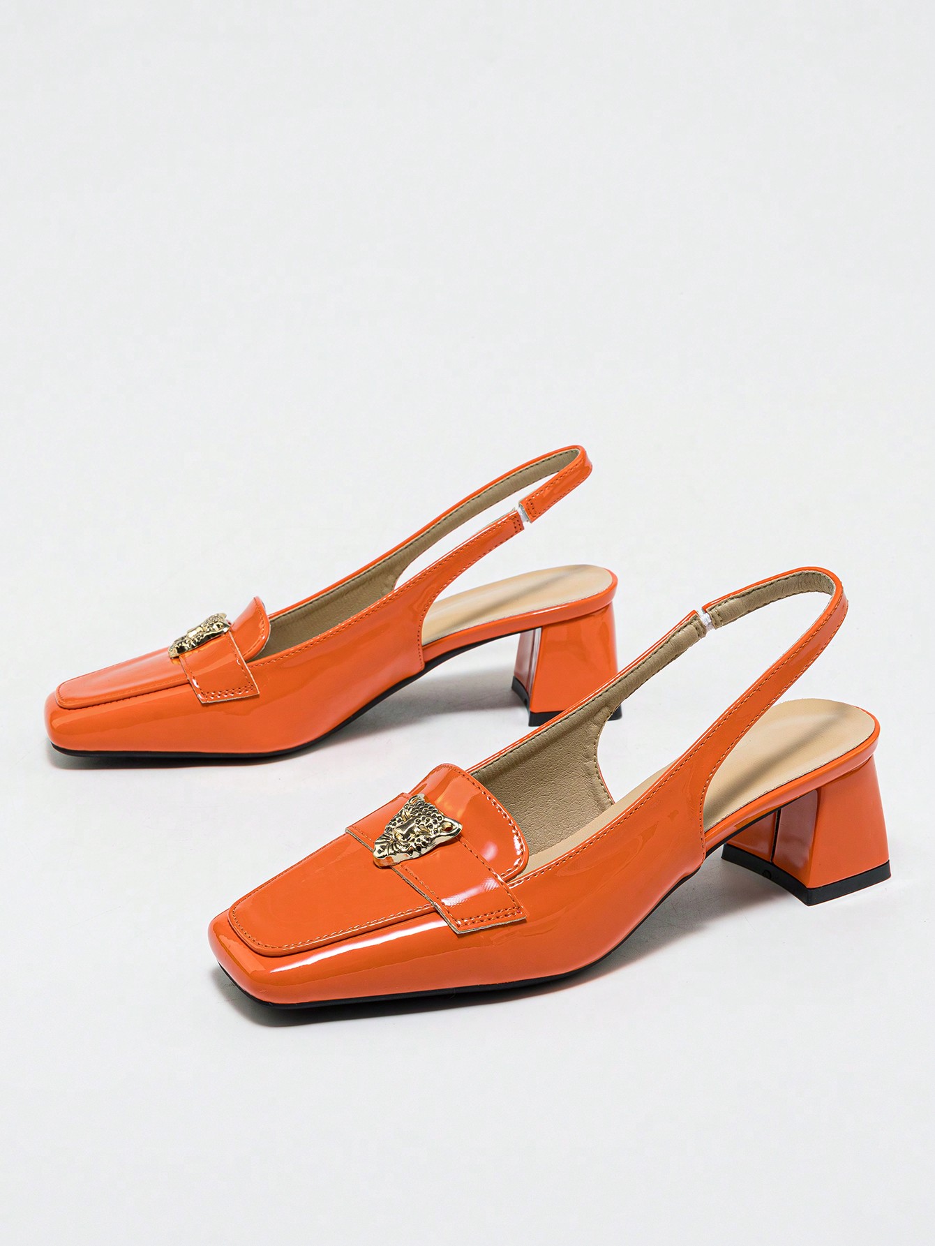 In Orange Women Pumps