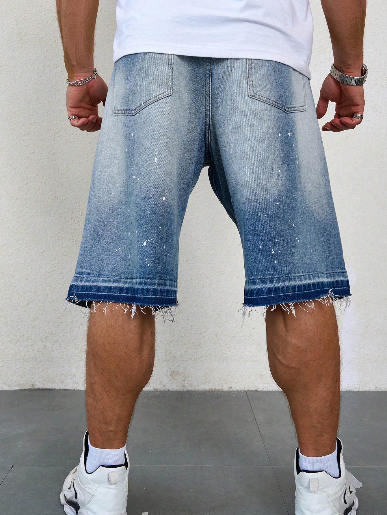 Men Plus Size Denim Shorts