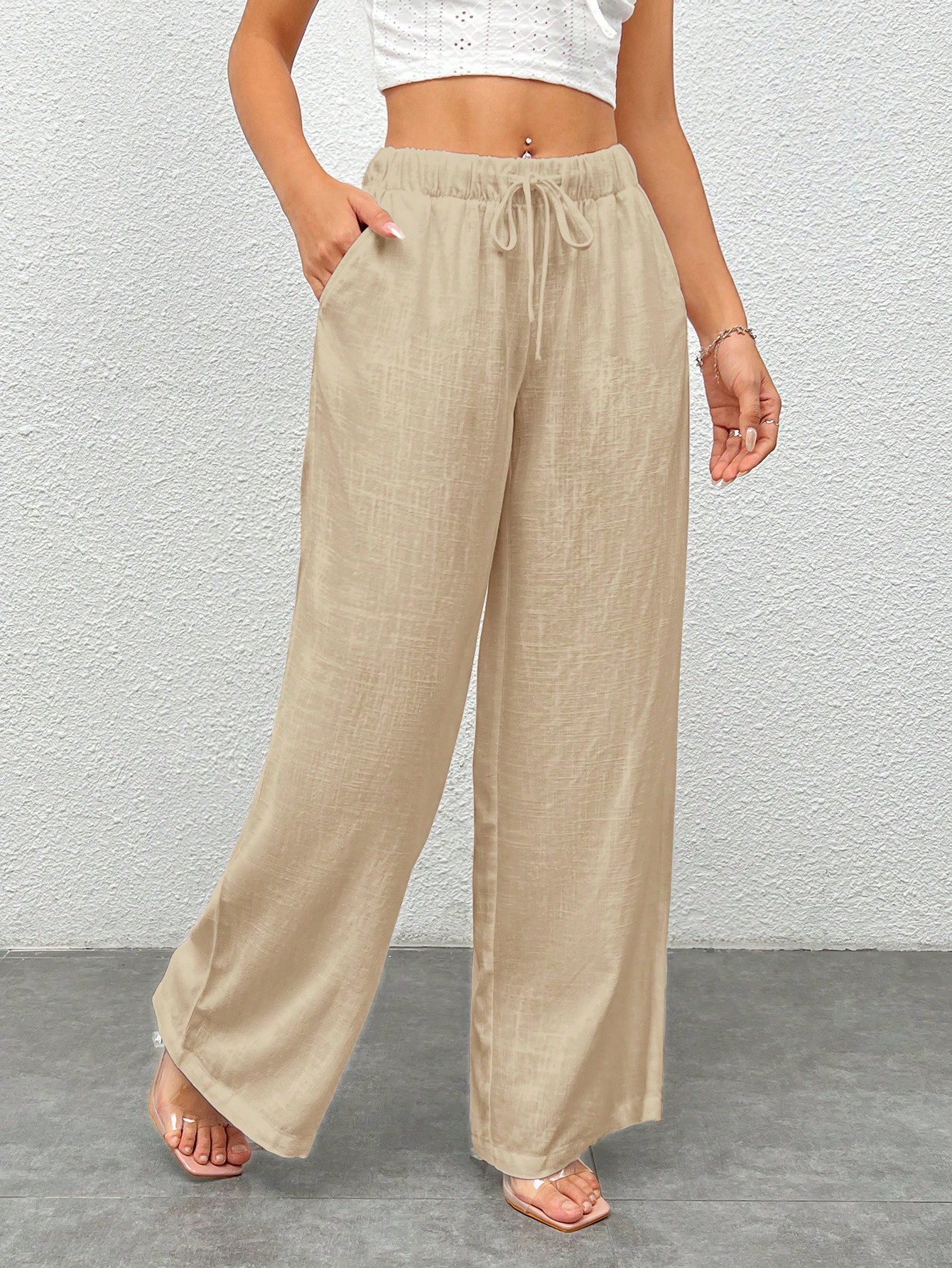 In Beige Women Pants