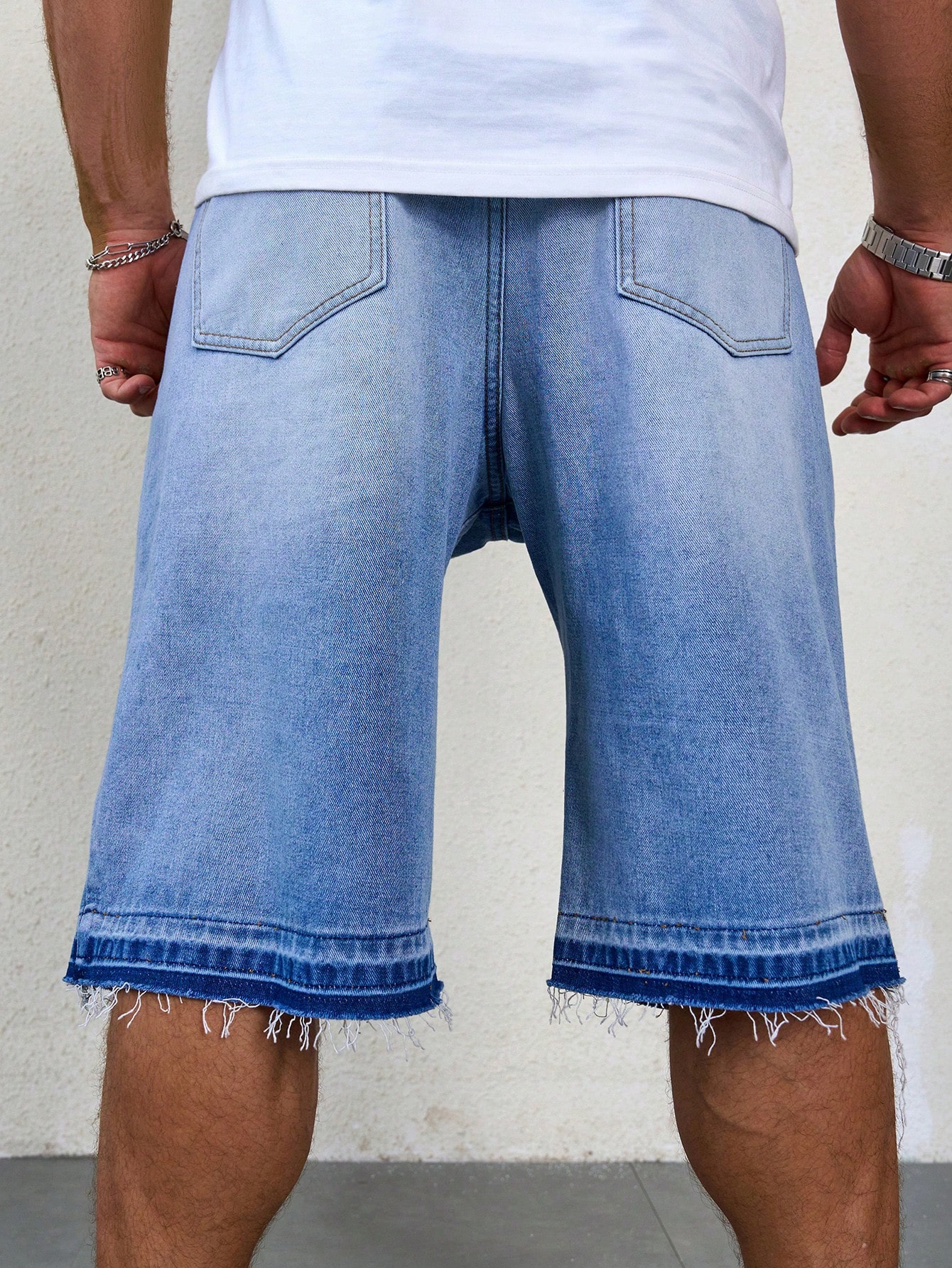 Men Plus Size Denim Shorts