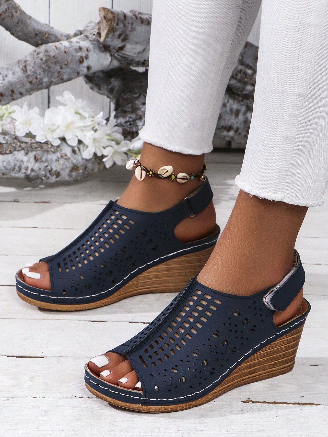 In Blue Women Platforms & Wedge Sandals