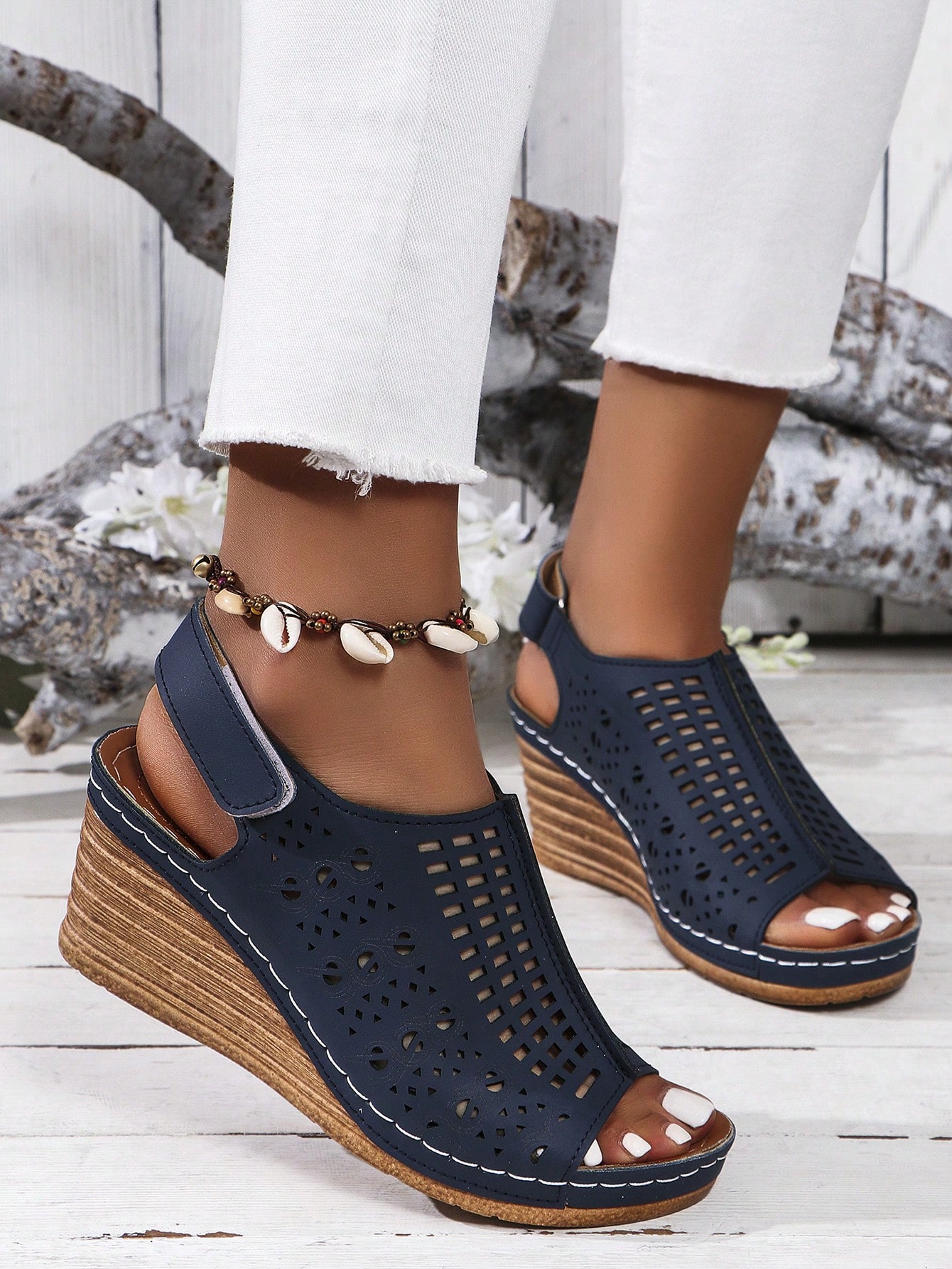 In Blue Women Platforms & Wedge Sandals