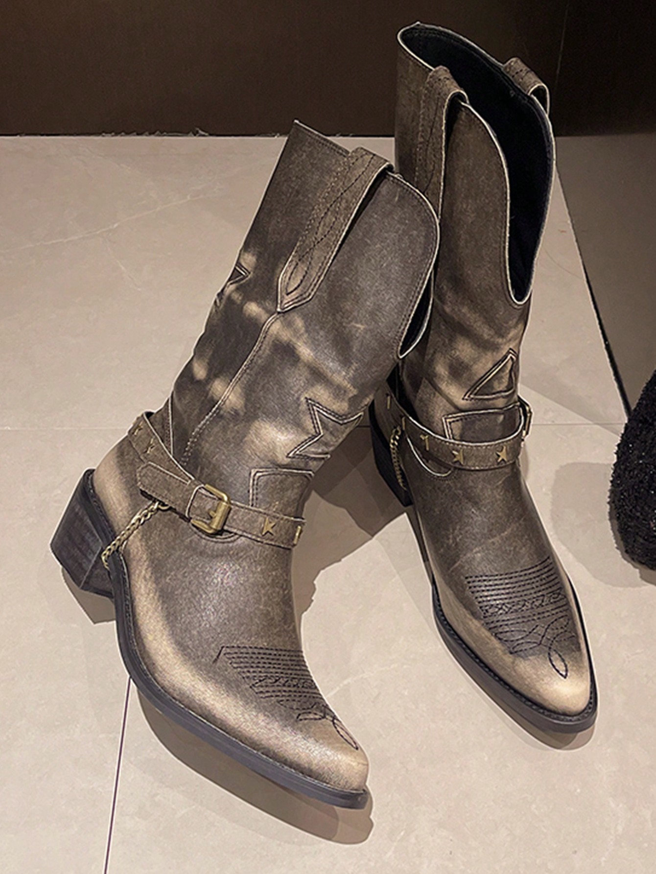 In Grey Women Fashion Boots