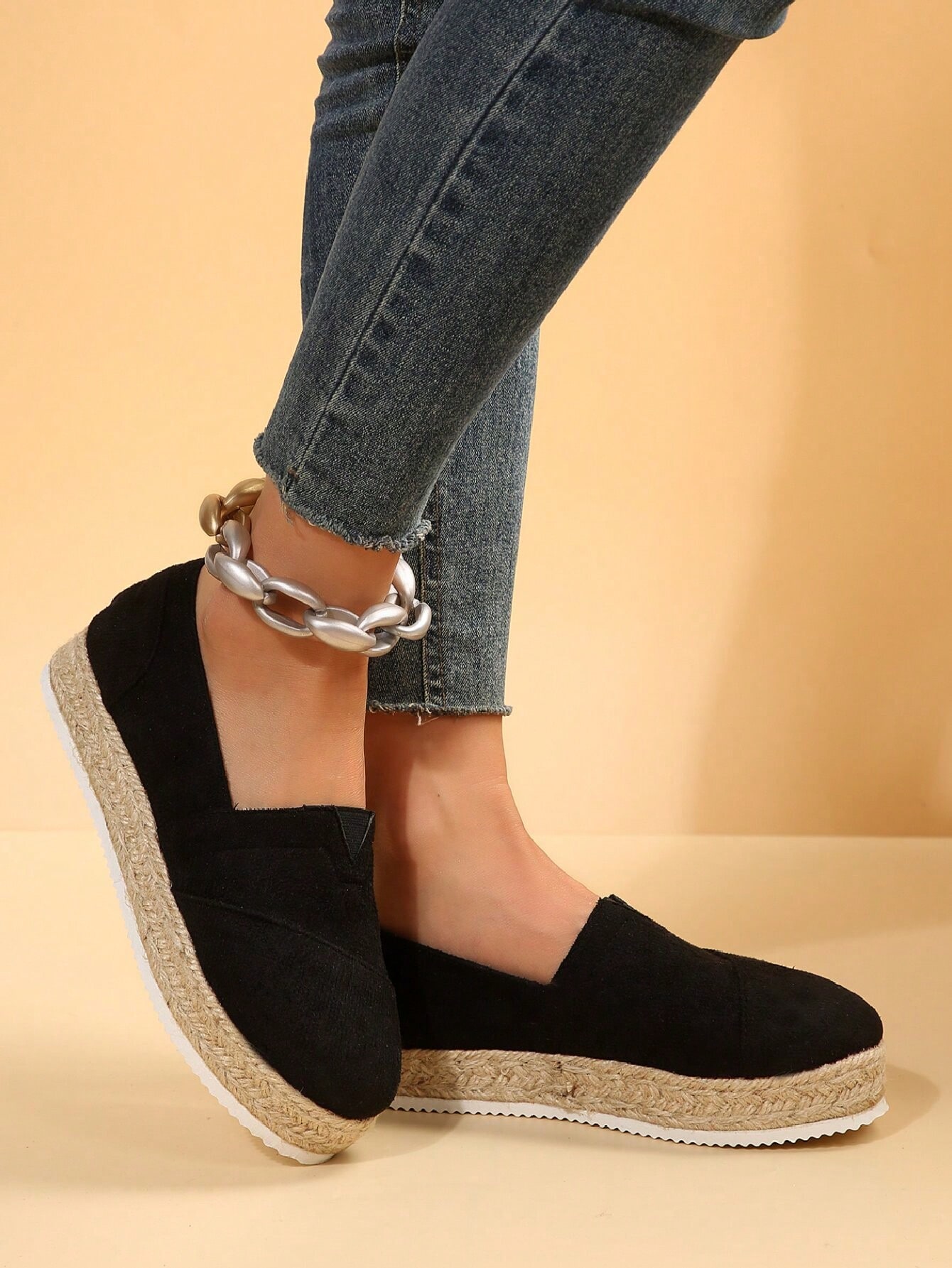 In Black Women Wedges & Flatform