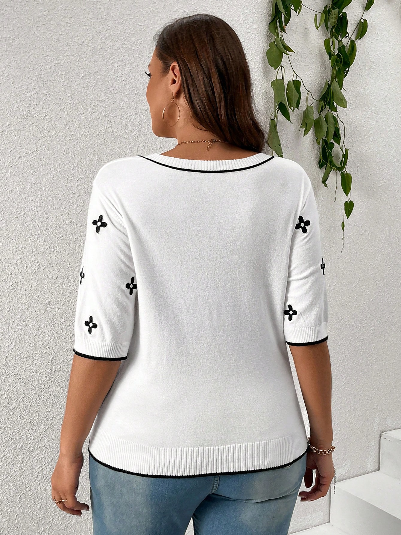 In White Plus Size Sweaters