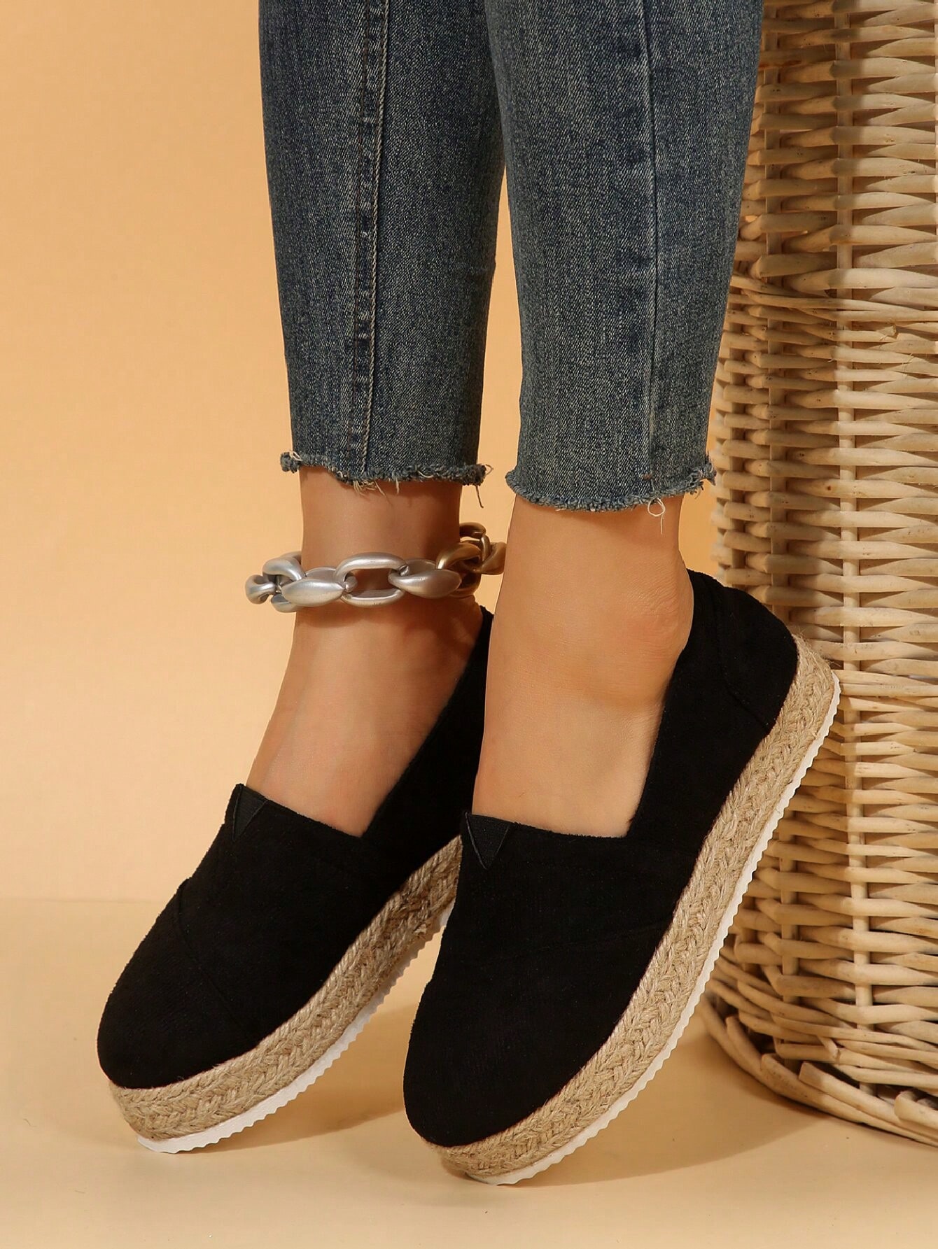 In Black Women Wedges & Flatform