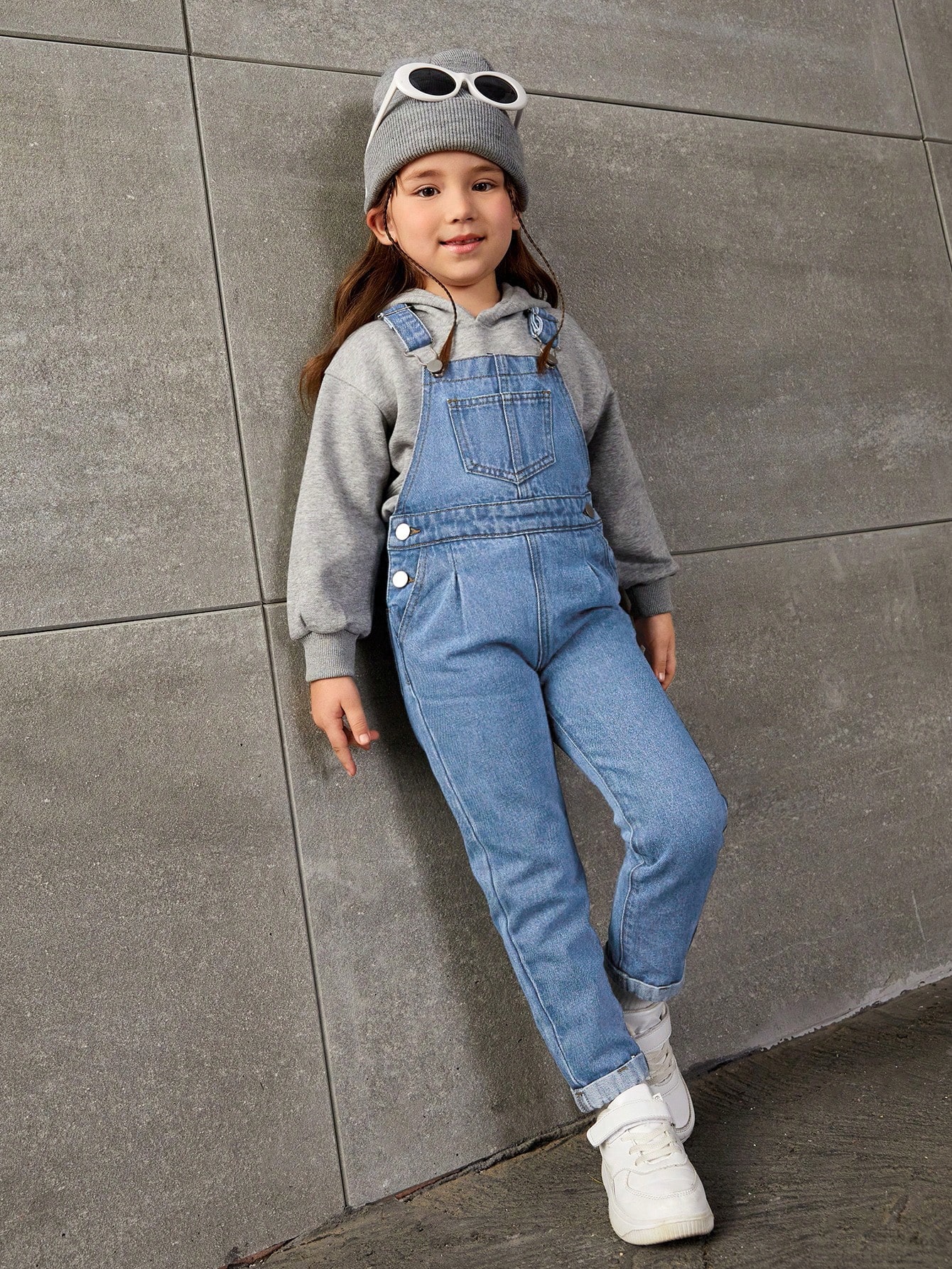 Young Girls Denim Overalls & Jumpsuits