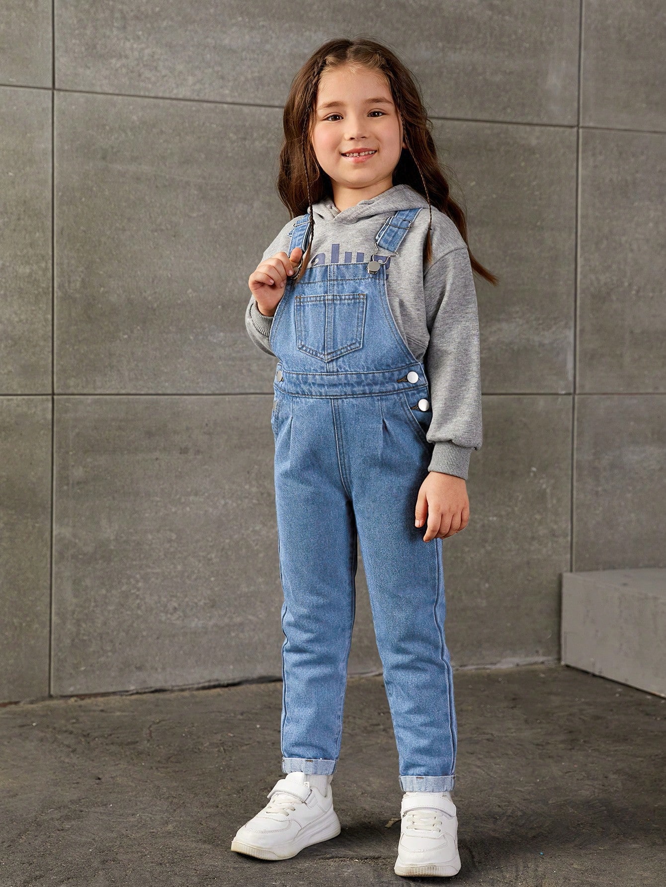 Young Girls Denim Overalls & Jumpsuits