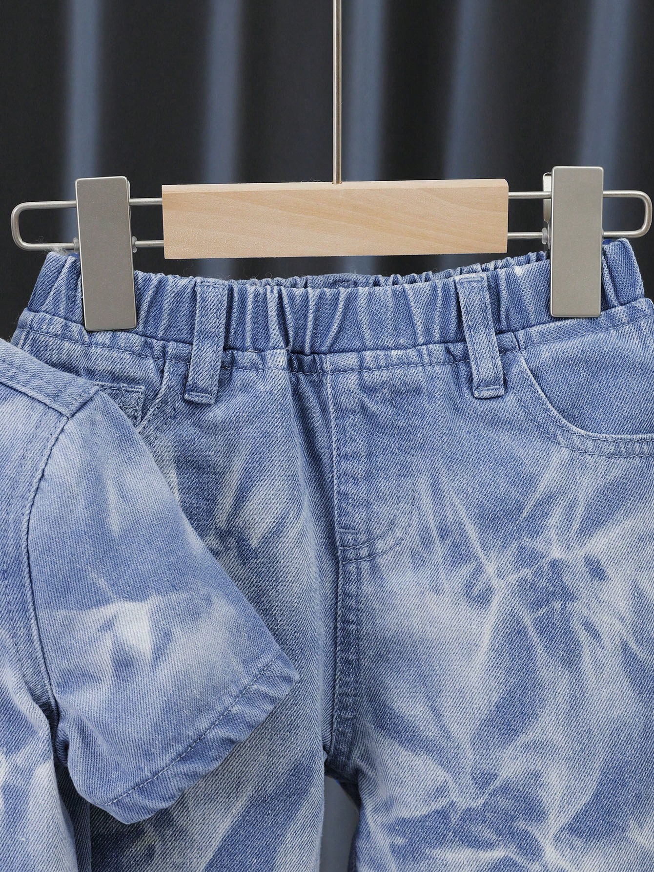 Young Boys Denim Two-piece Outfits