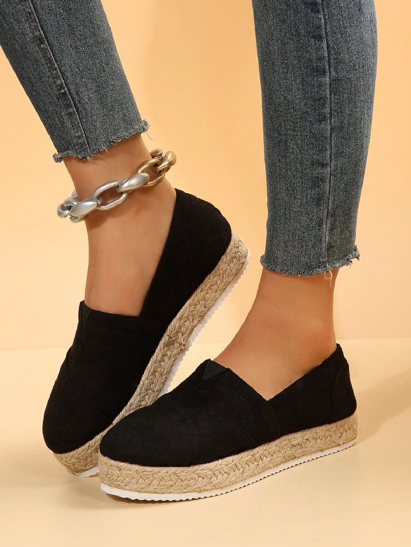 In Black Women Wedges & Flatform