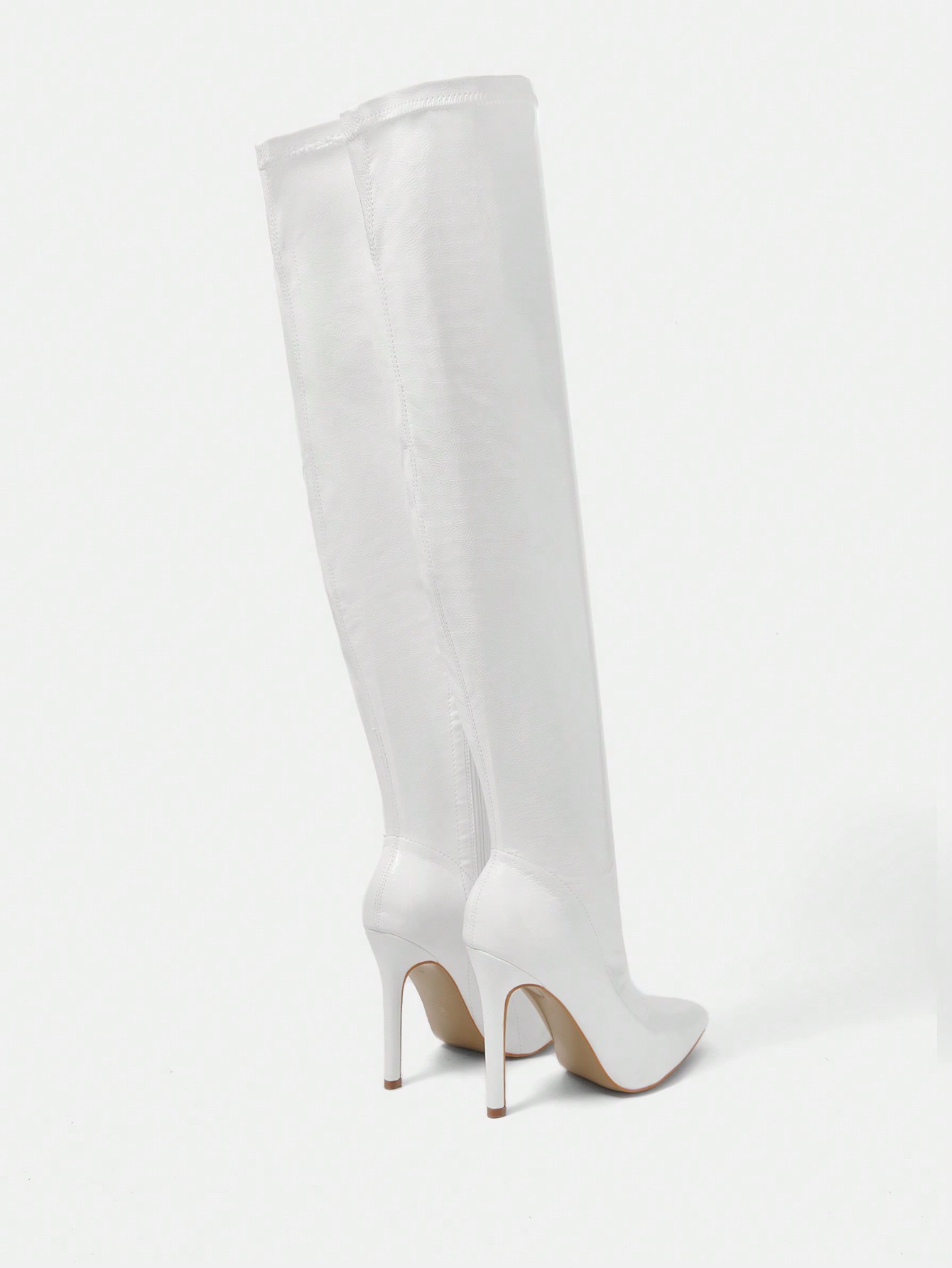 In White Women Over-the-Knee Boots