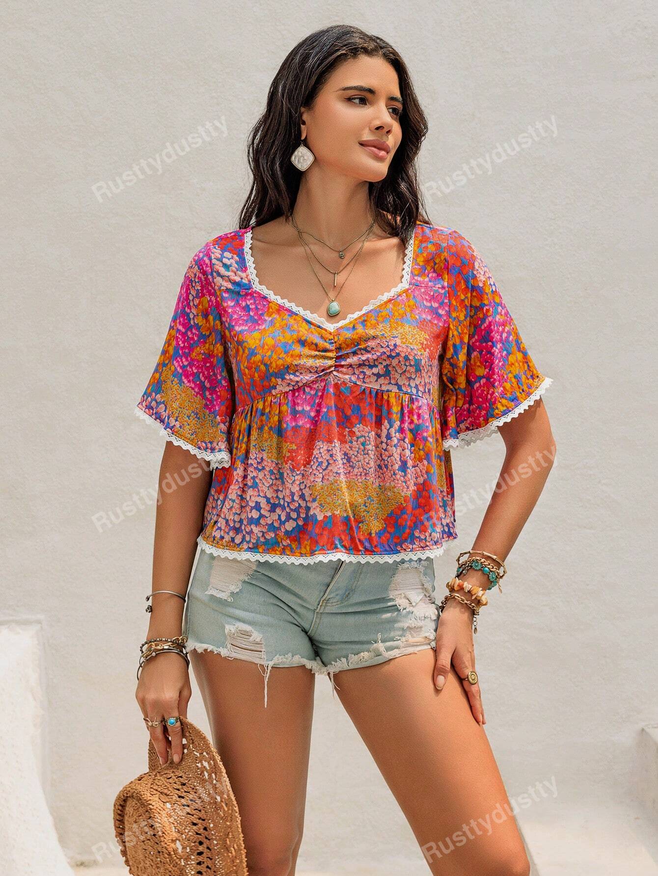 In Boho Women Blouses