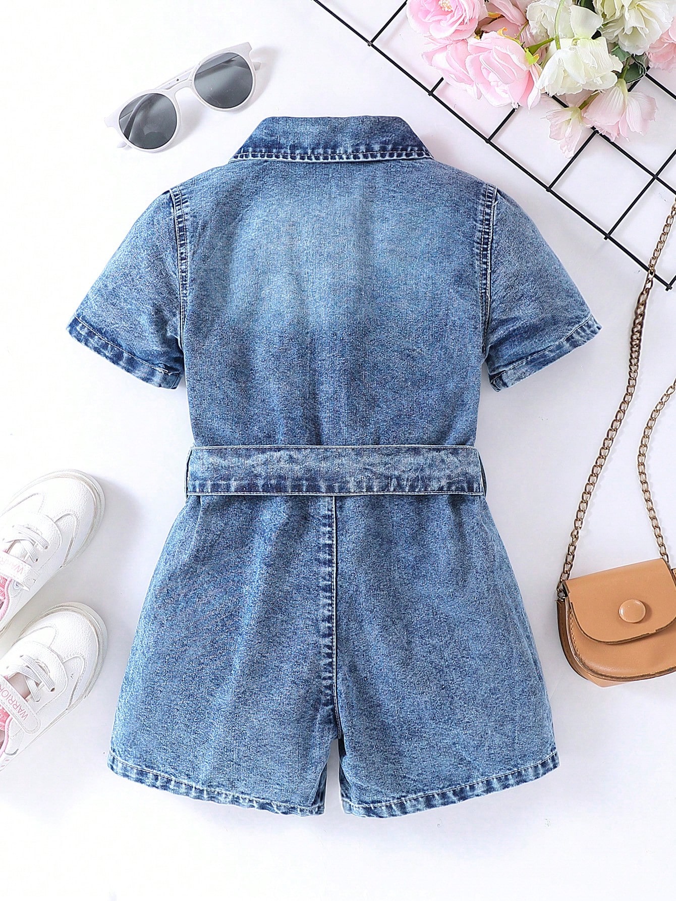 Young Girls Denim Overalls & Jumpsuits